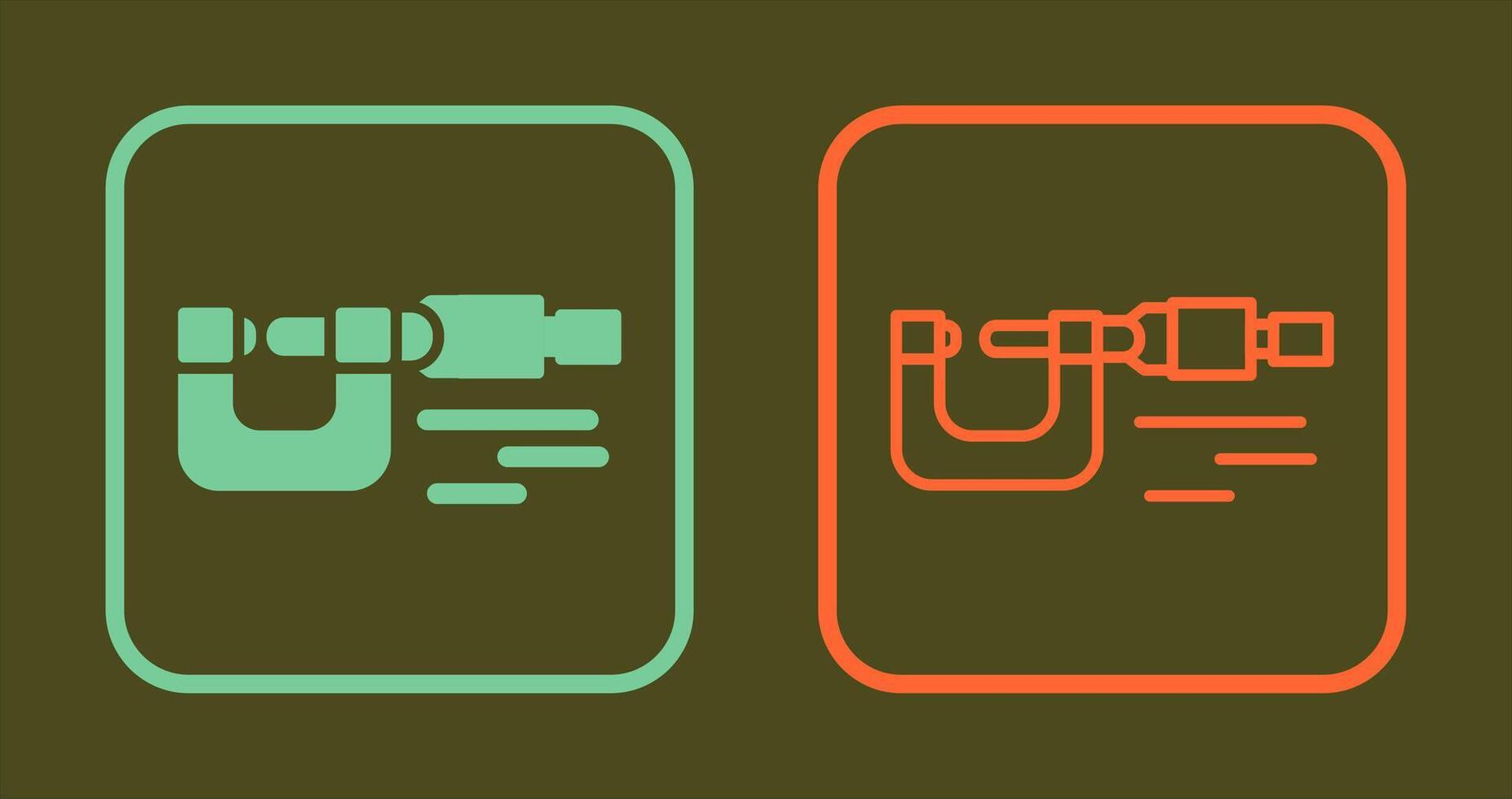 Micrometer Icon Design vector