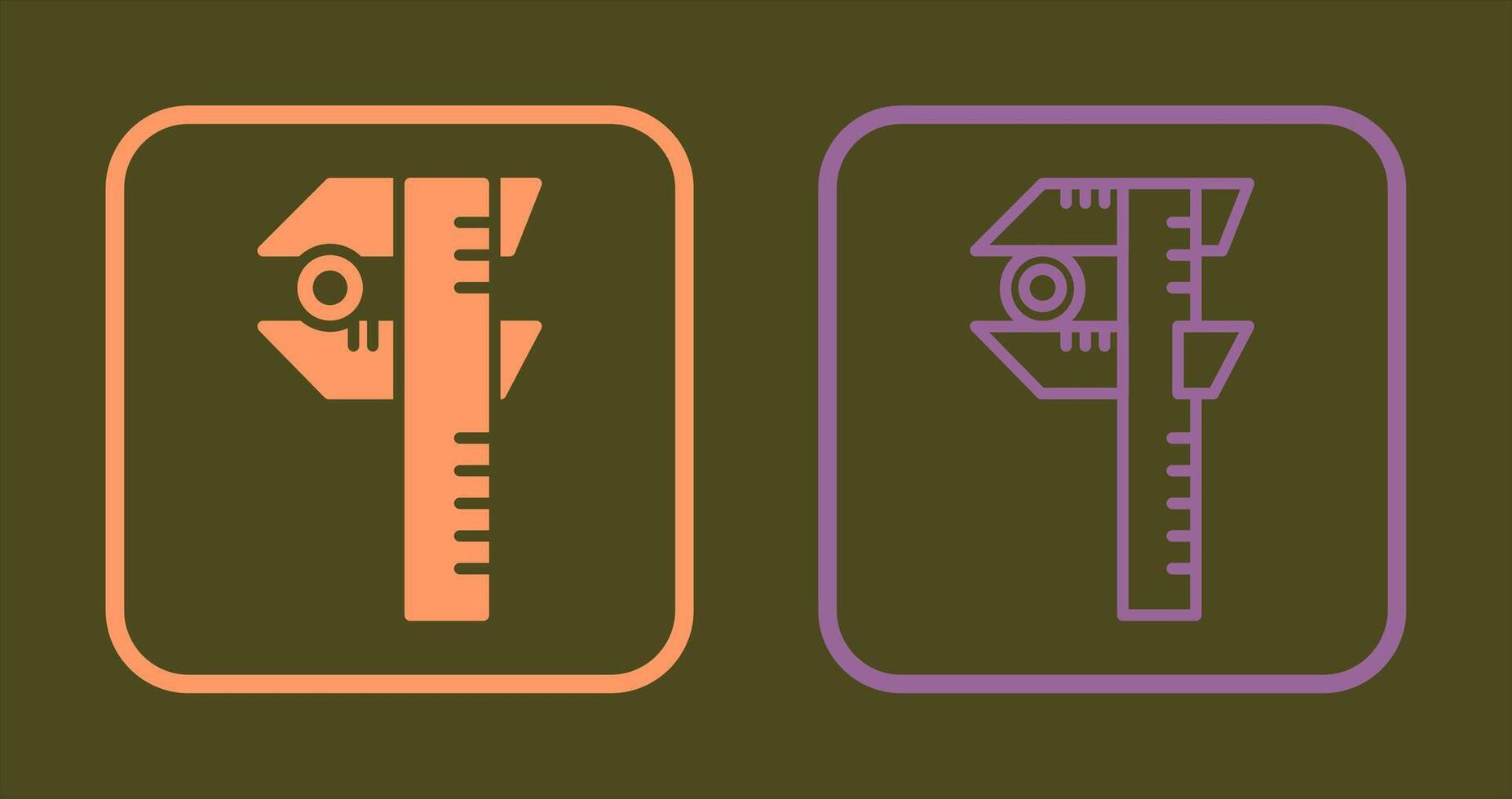 Caliper Icon Design vector