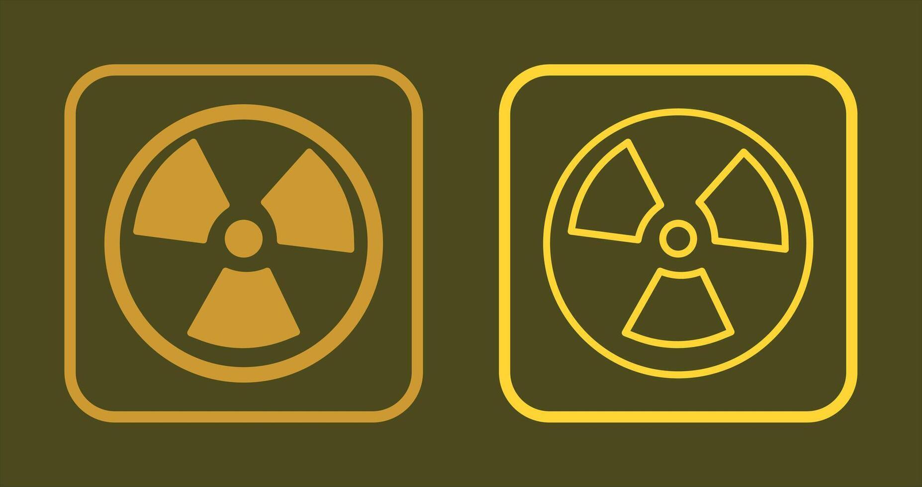 Nuclear Icon Design vector