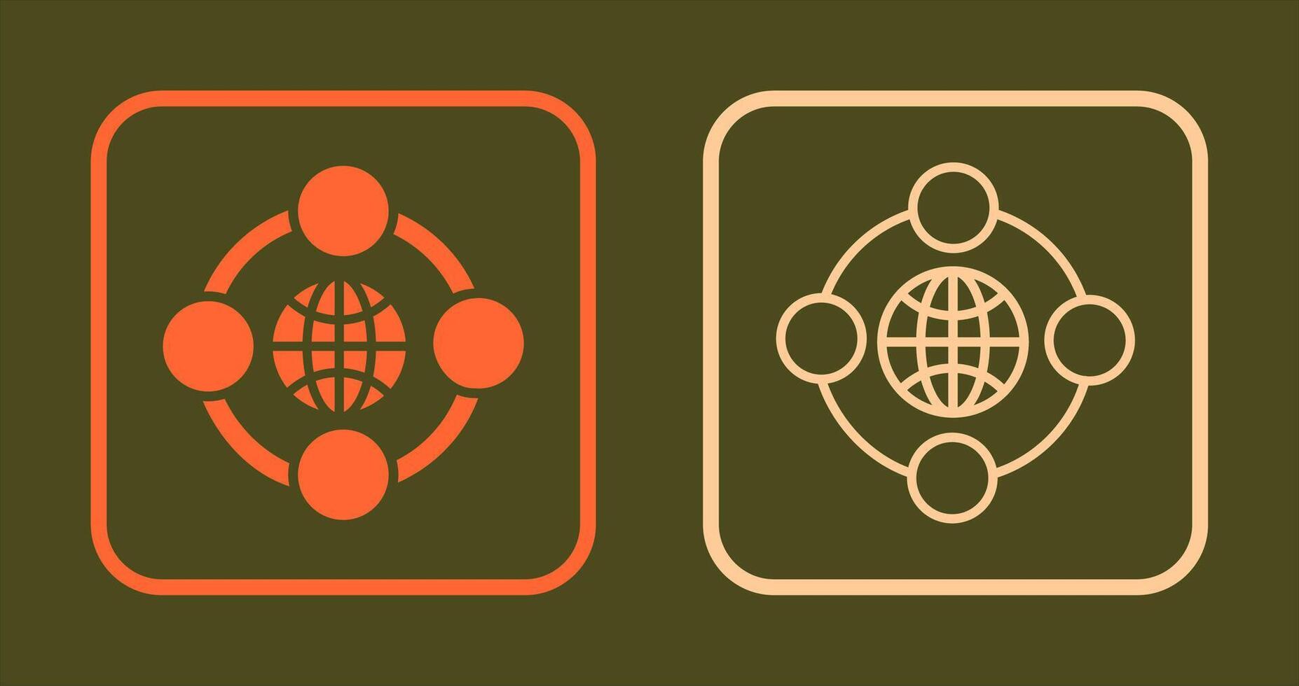 Network Icon Design vector