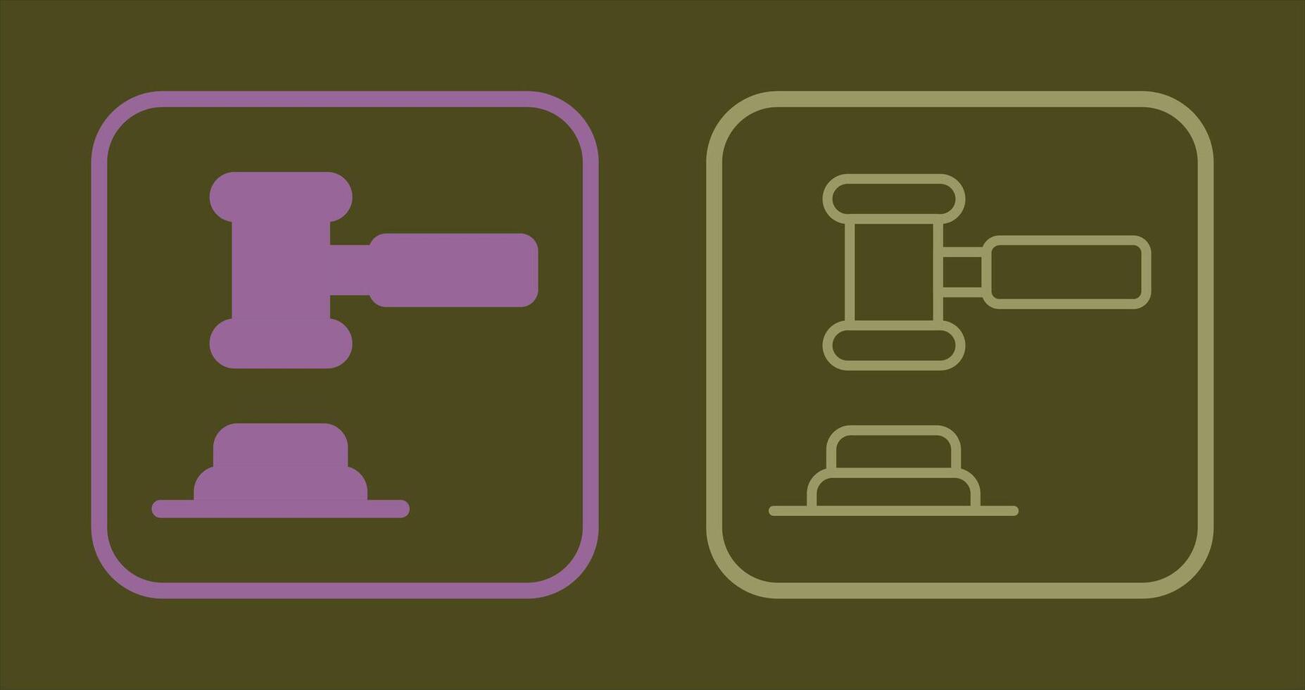 Gavel Icon Design vector