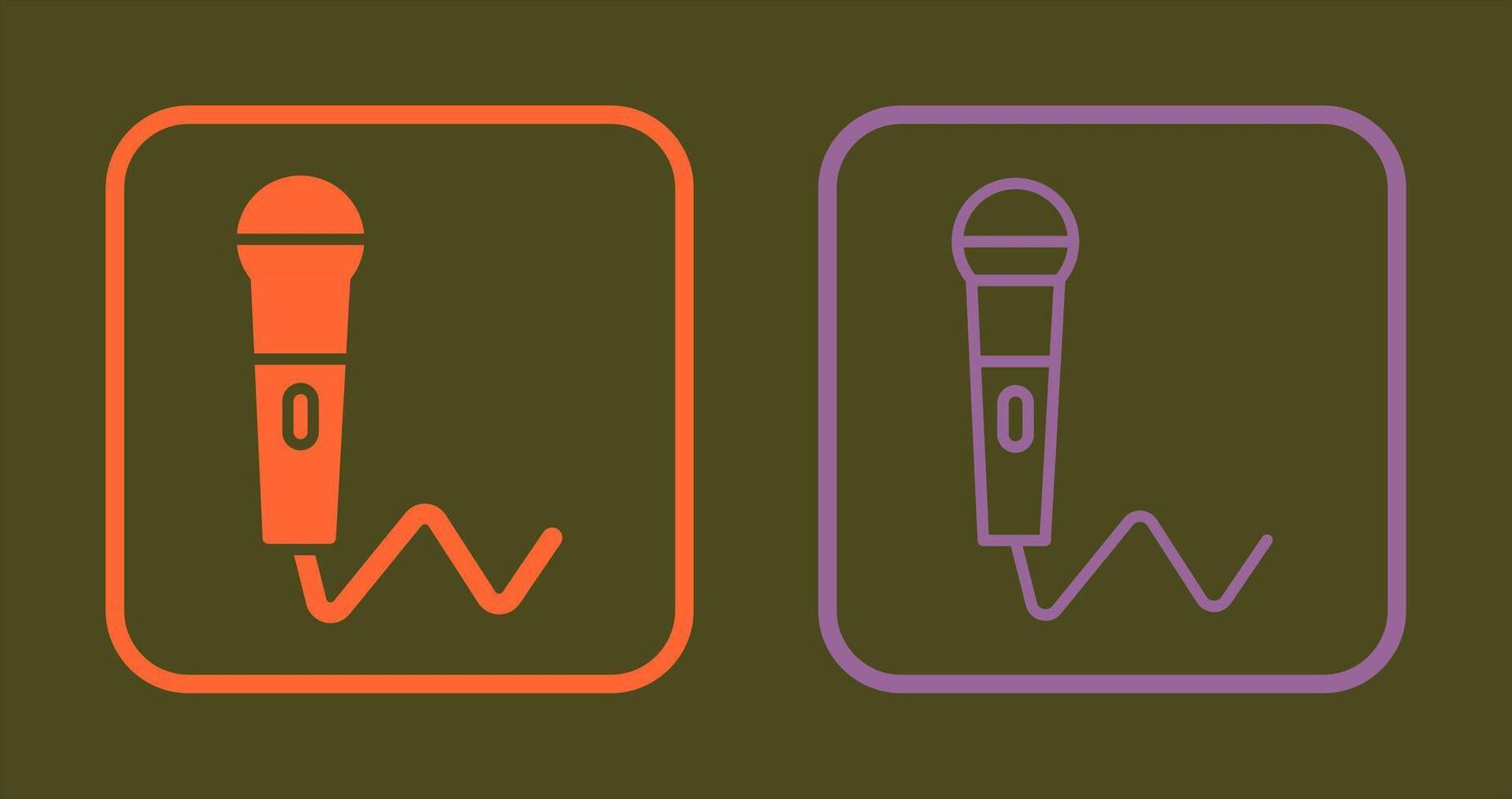 Microphone Icon Design vector