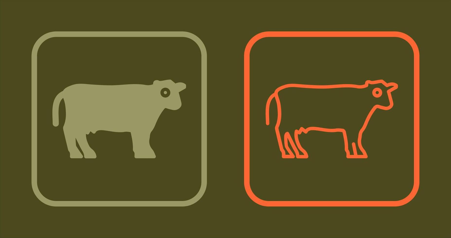 Cattle Icon Design vector