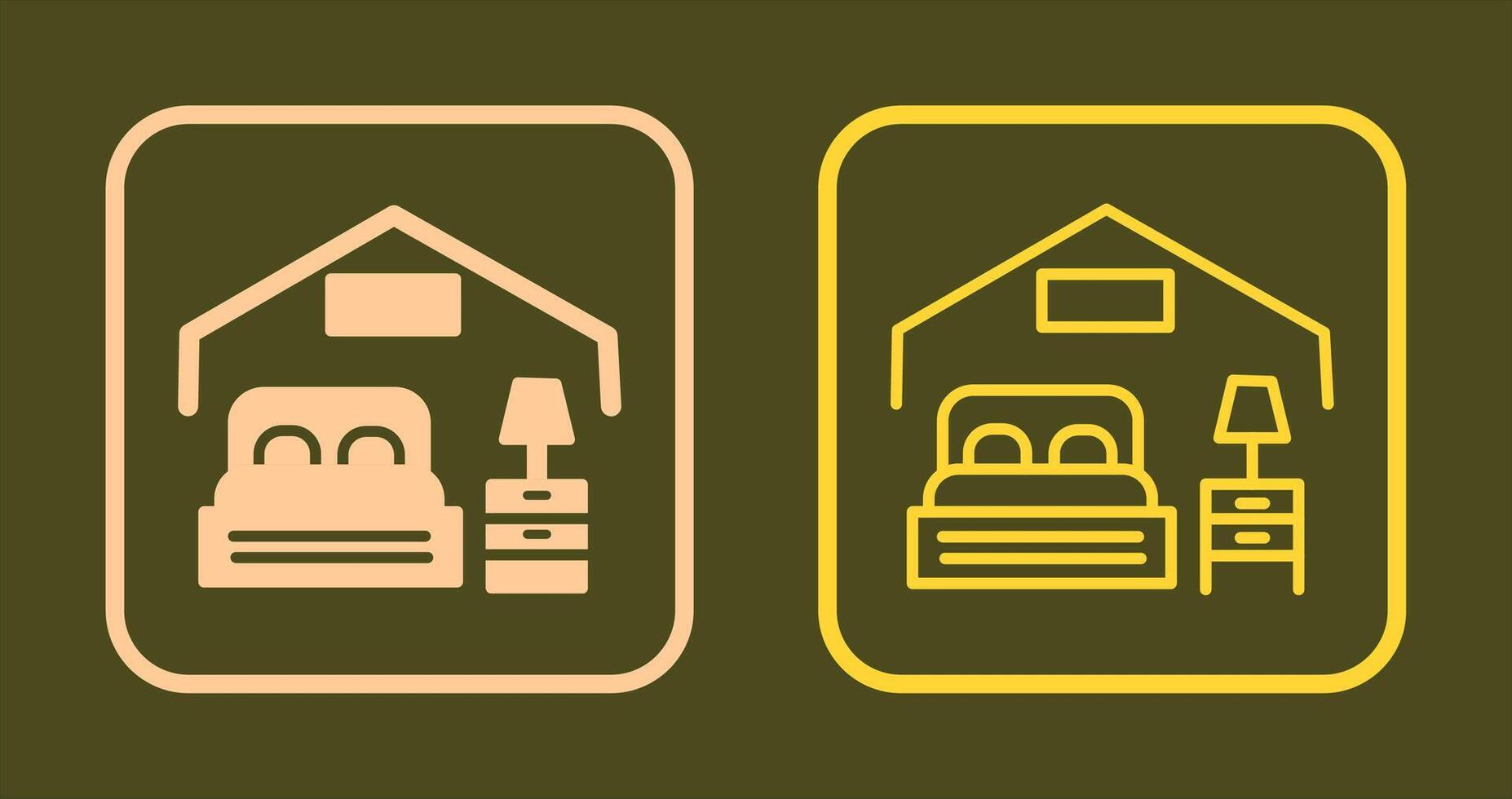 Bedroom Icon Design vector