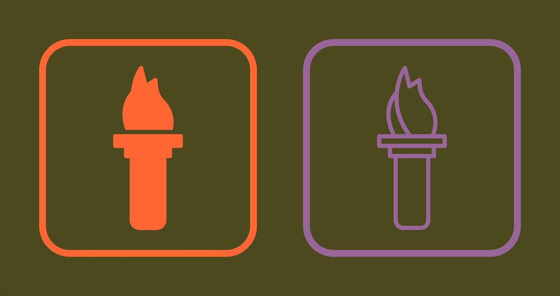 Torch Icon Design vector