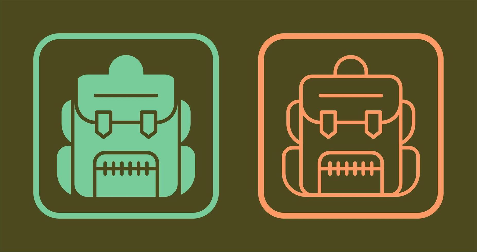 diseño de icono de mochila vector