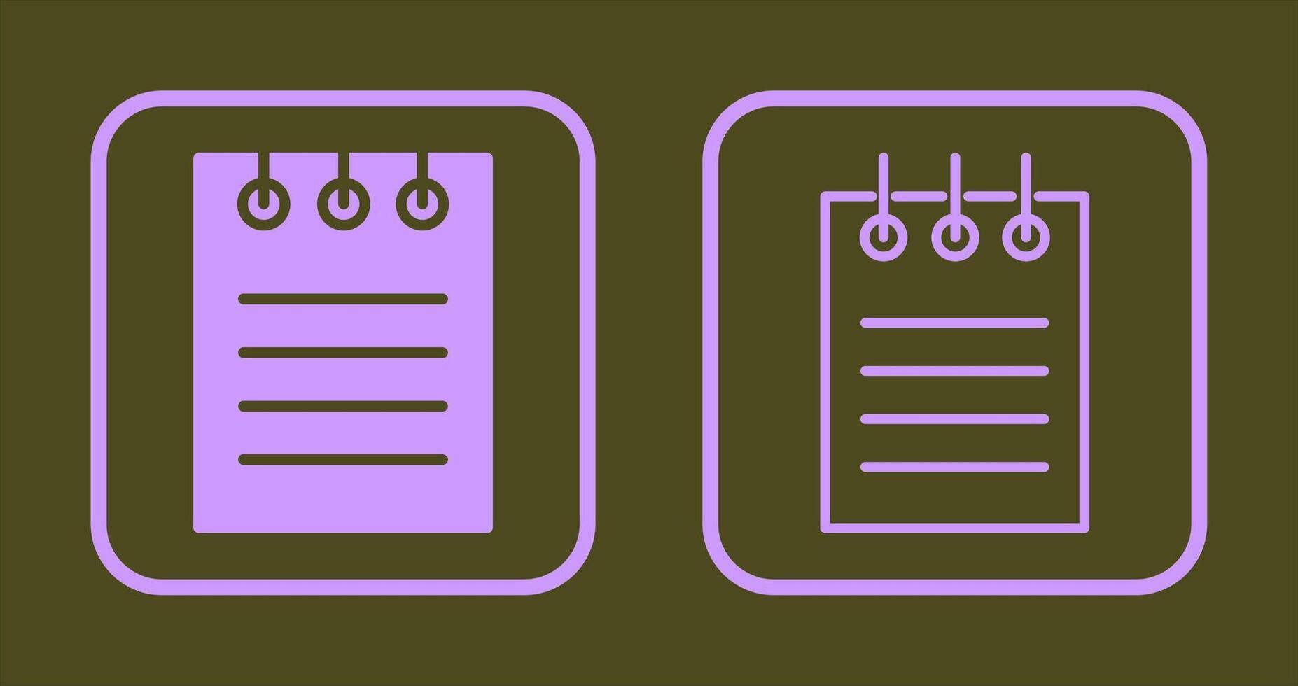 Notepad Icon Design vector