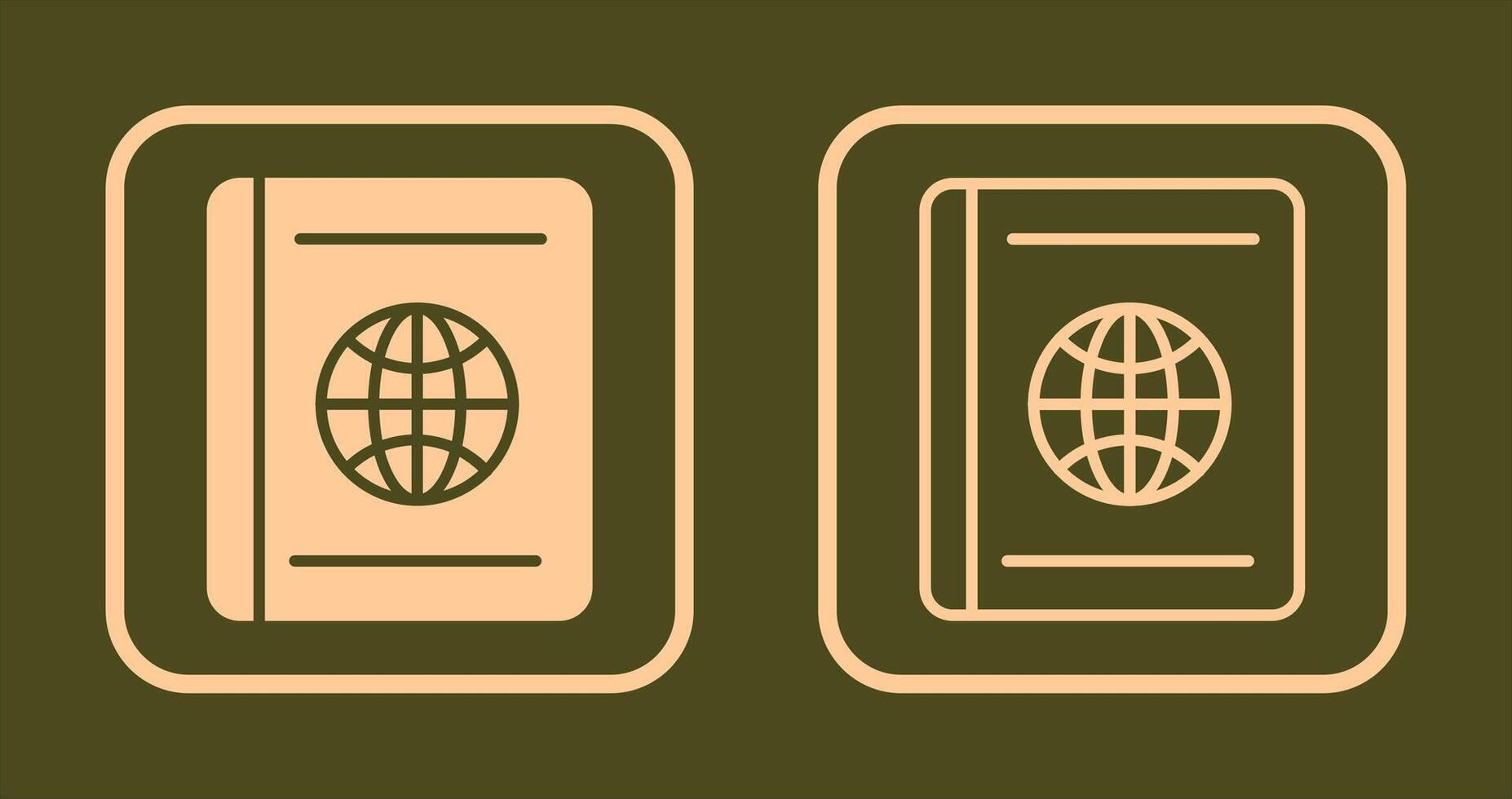 Passport Icon Design vector