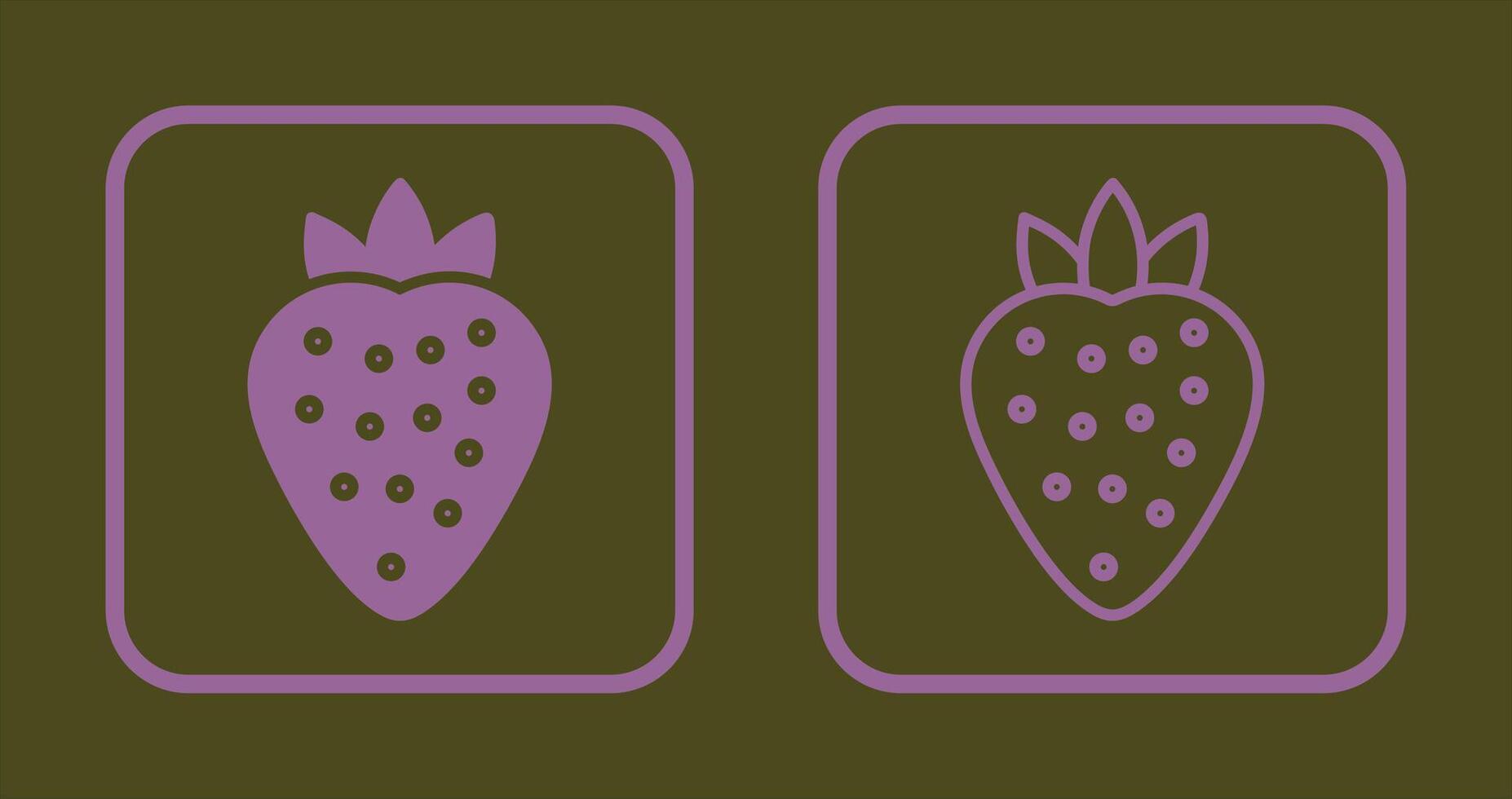 Strawberry Icon Design vector