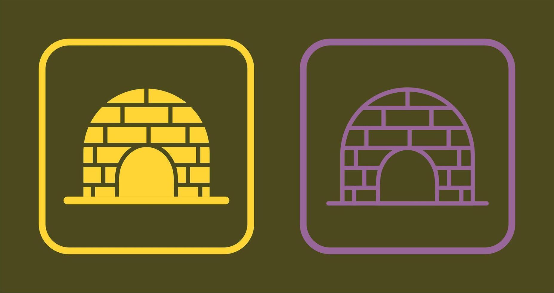 Igloo Icon Design vector