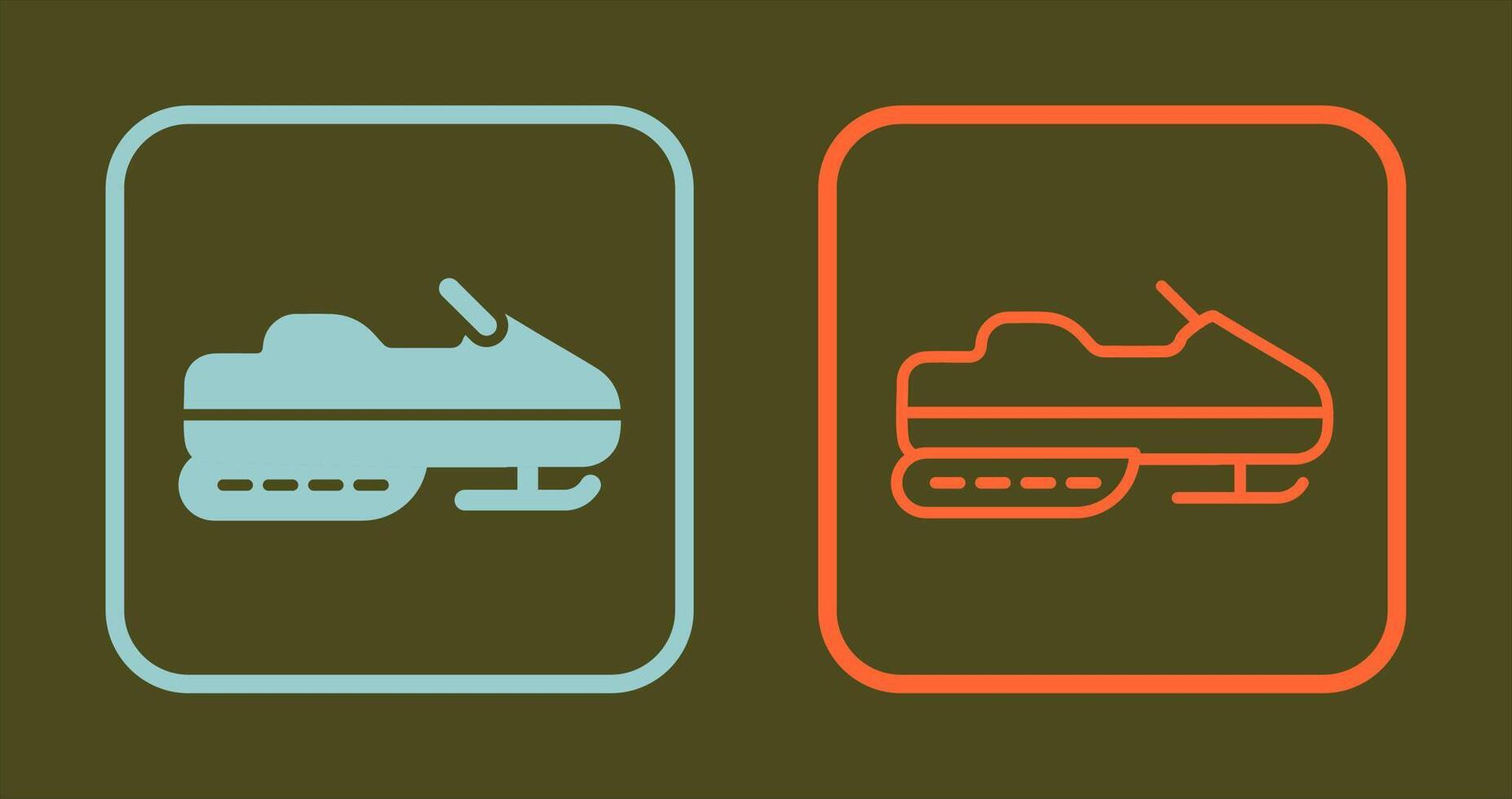 Snowmobile Icon Design vector