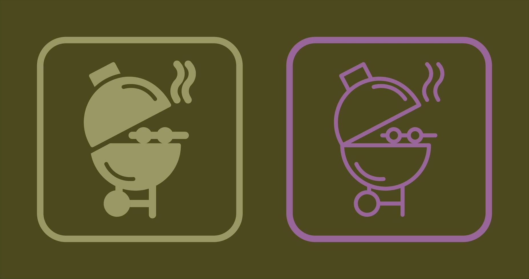 BBQ Icon Design vector