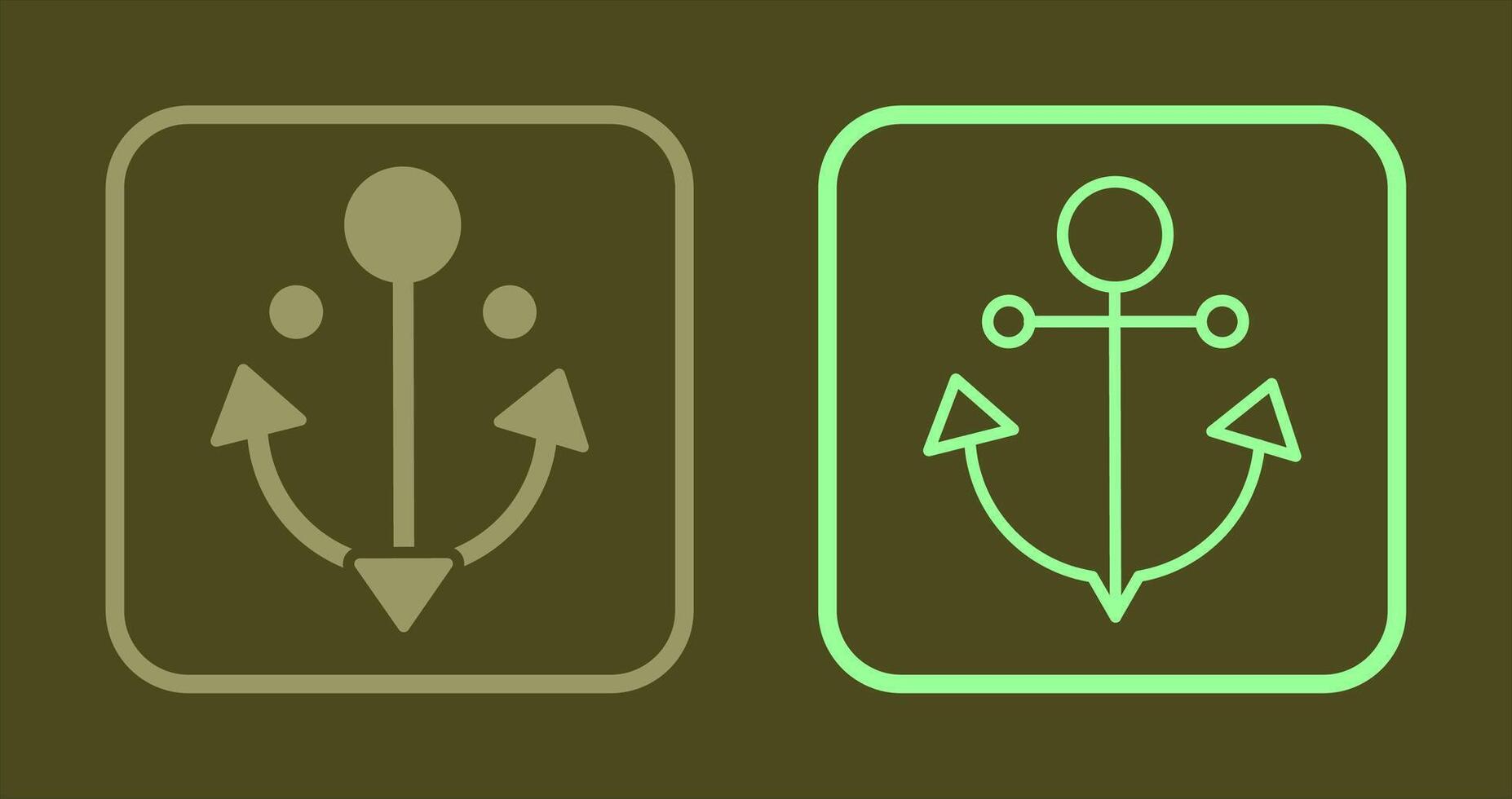 Anchor Icon Design vector