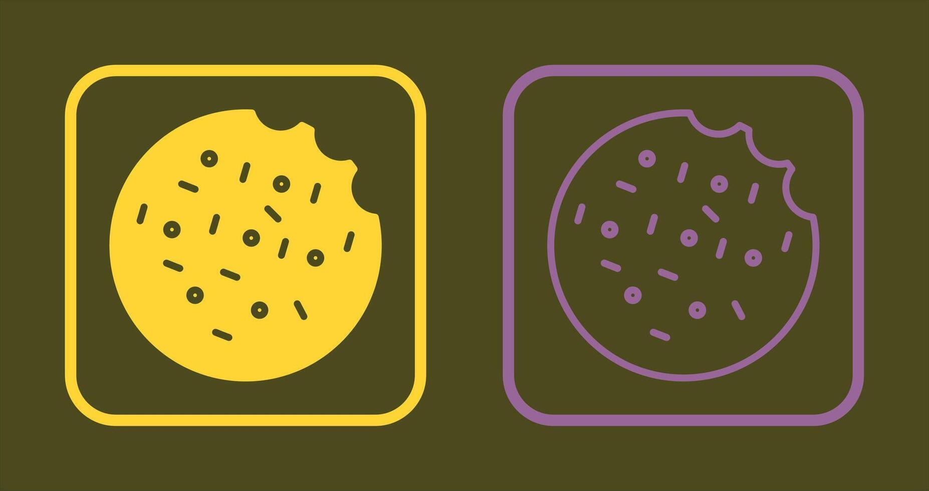 Cookie Icon Design vector