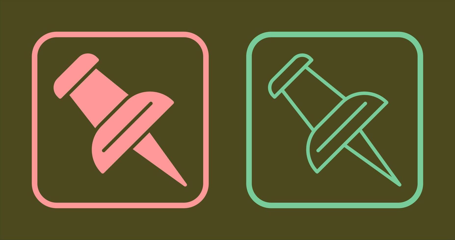 Pin Icon Design vector