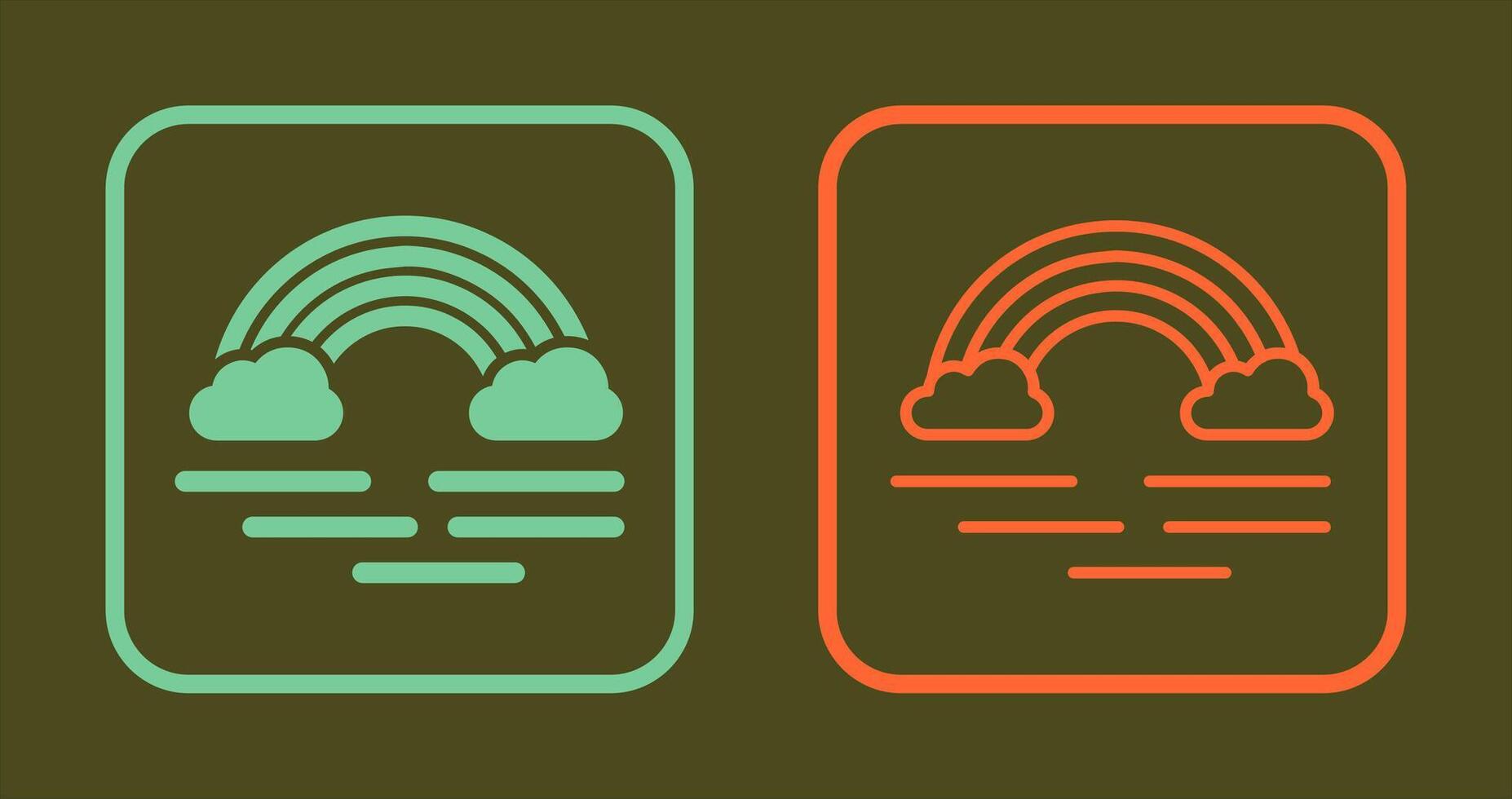 Rainbow Icon Design vector