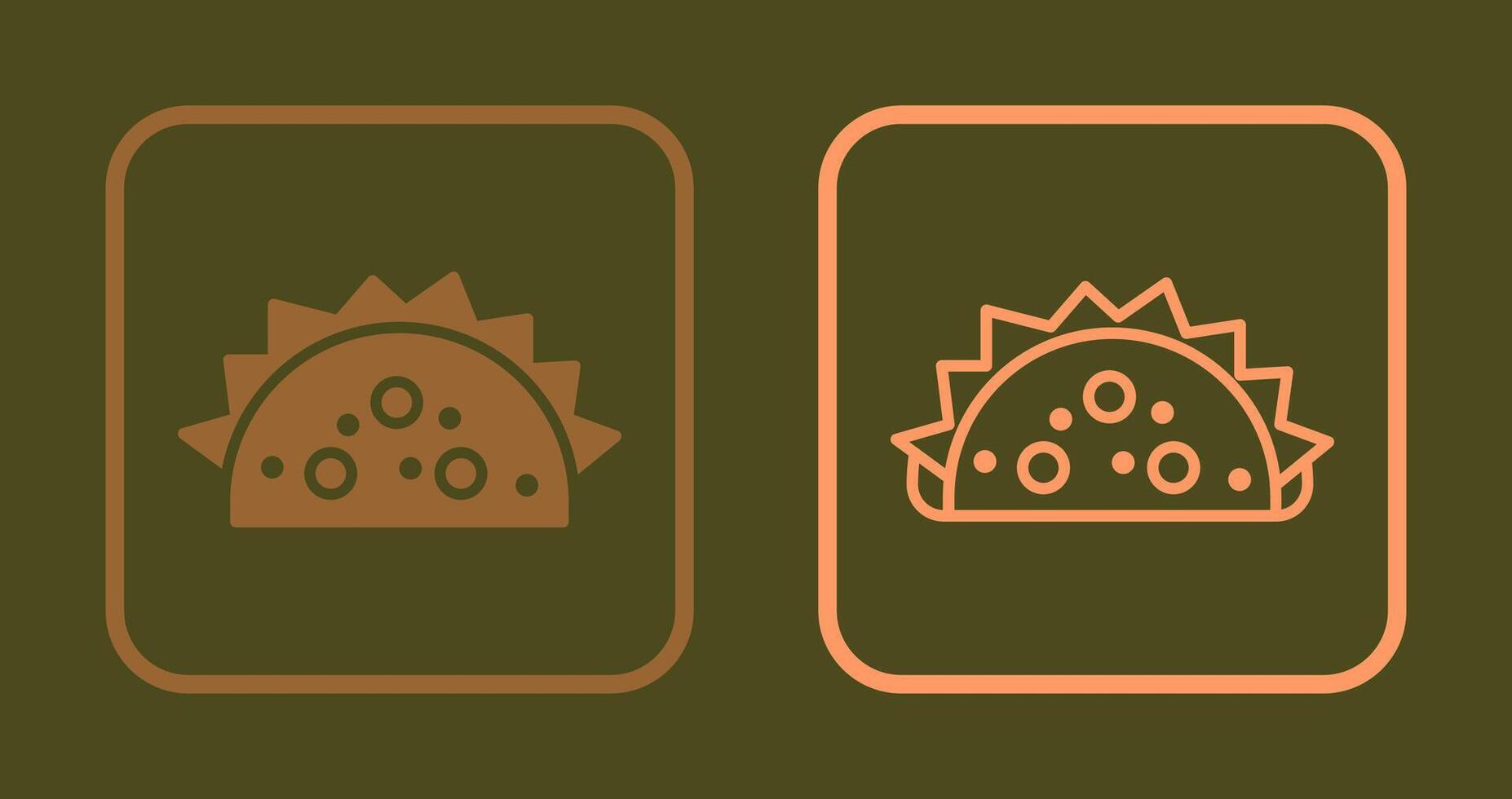 Tacos Icon Design vector