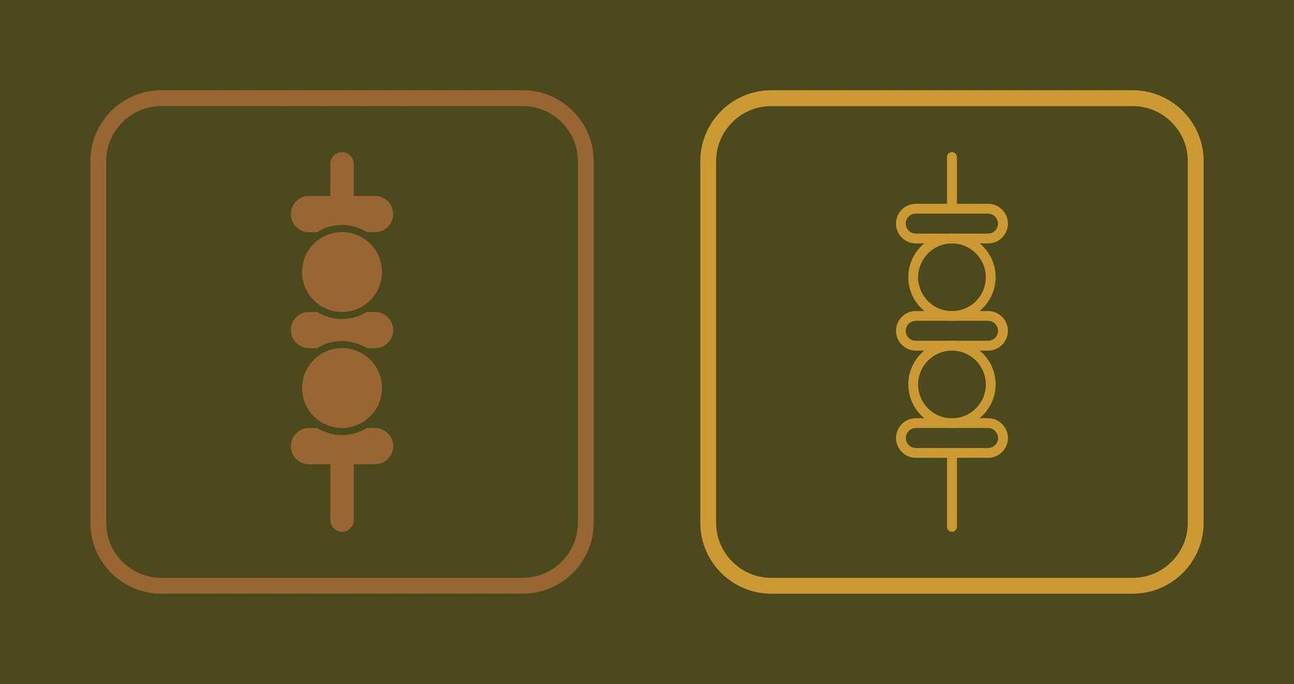 Kebab Icon Design vector