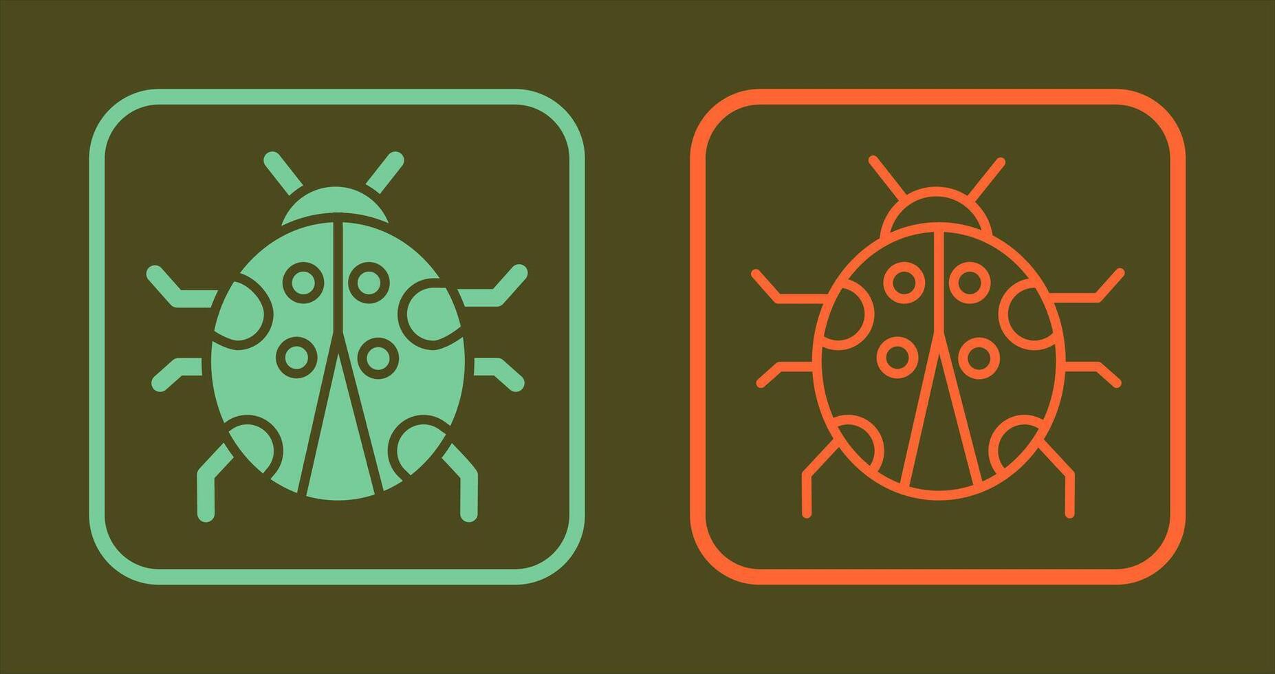 Ladybug Icon Design vector