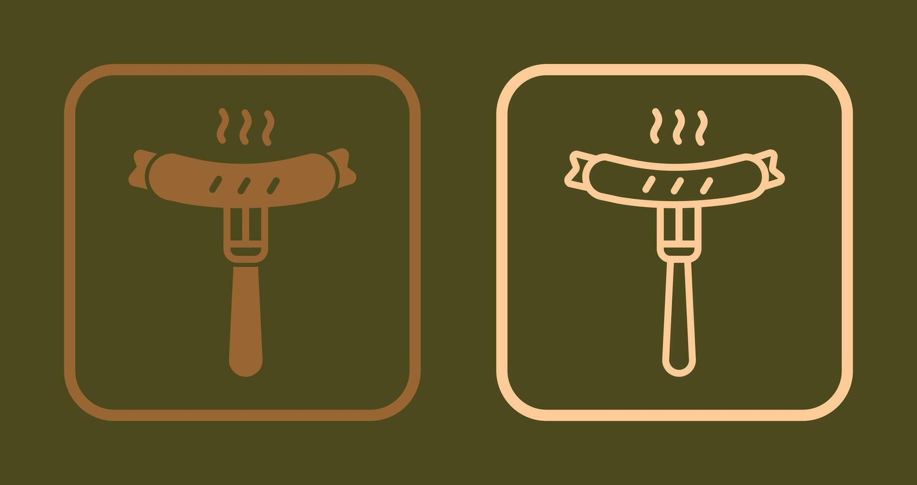 Sausage Icon Design vector