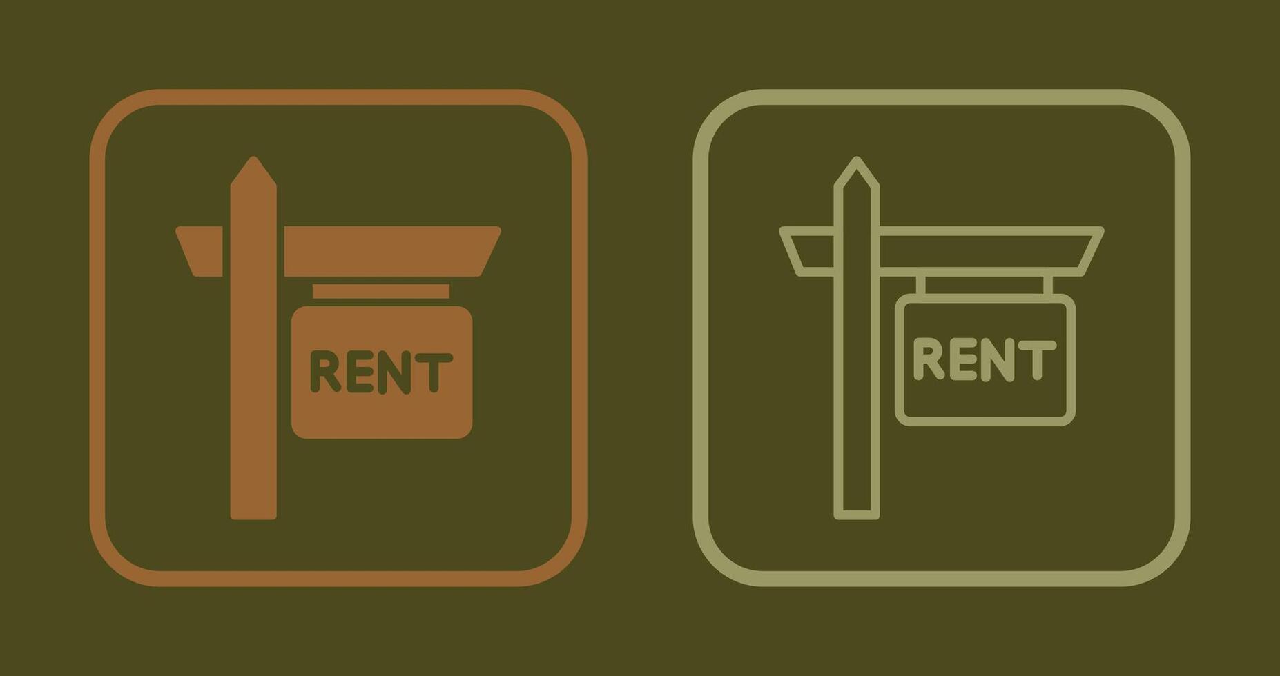 Rent Icon Design vector