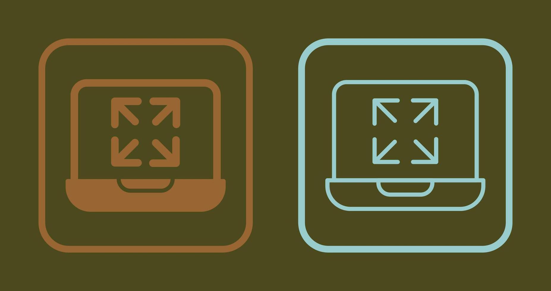 Maximize Icon Design vector