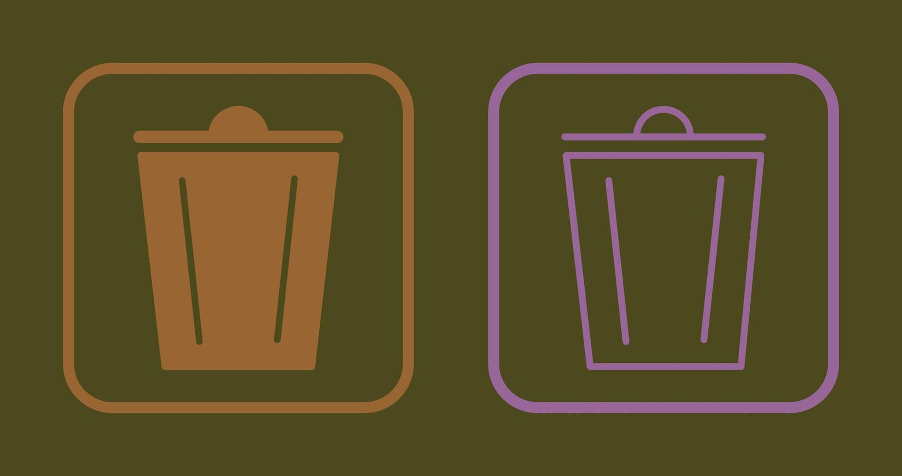 Trash Icon Design vector