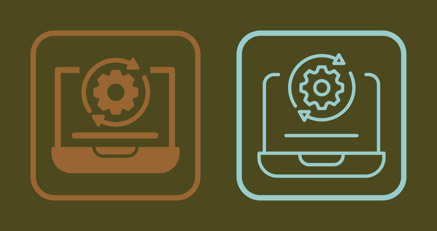 Update Icon Design vector