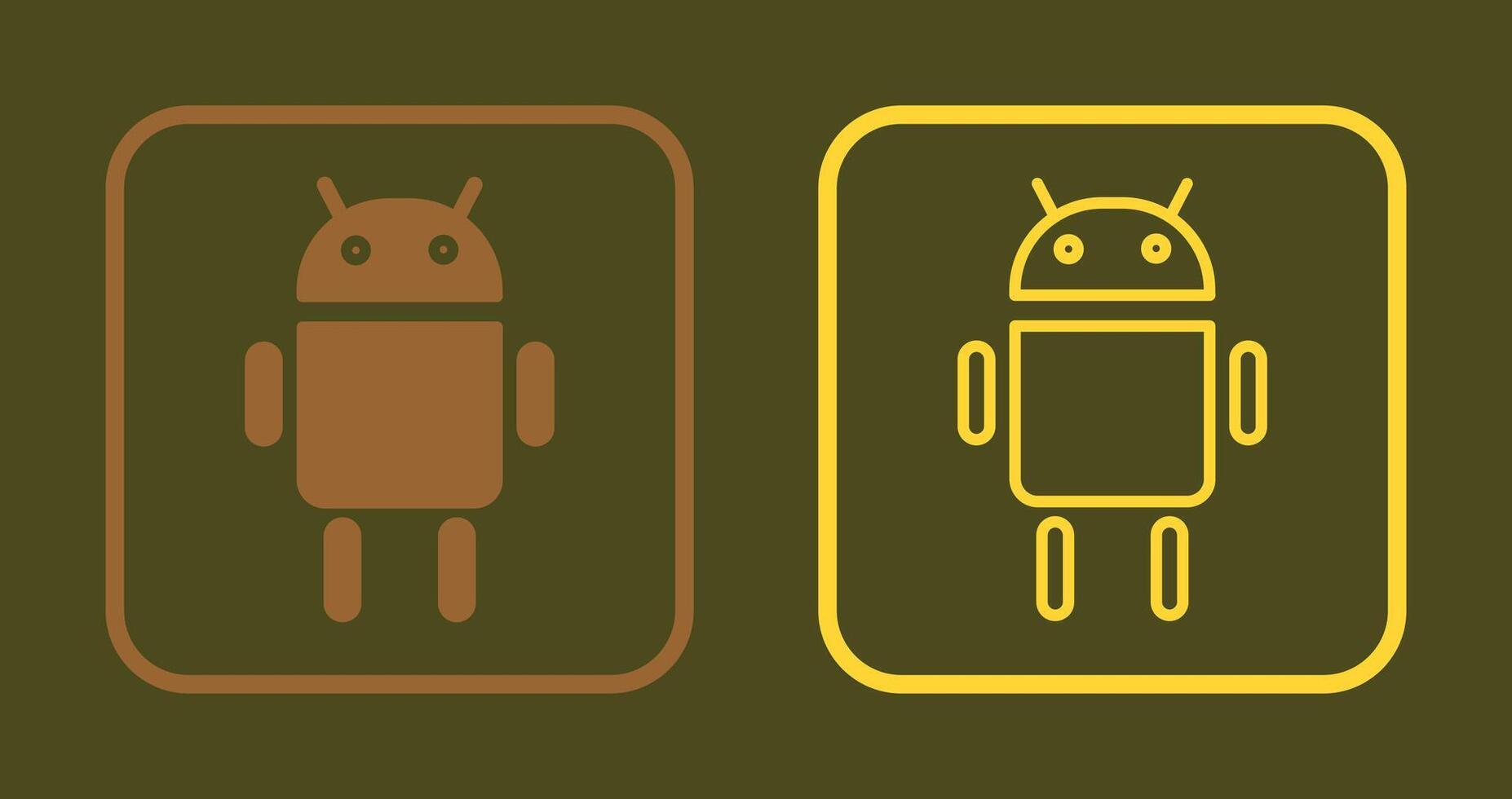 Android Icon Design vector