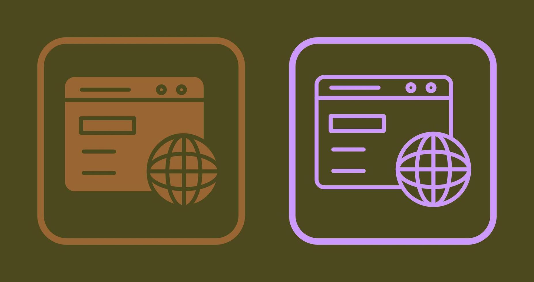 Browser Icon Design vector