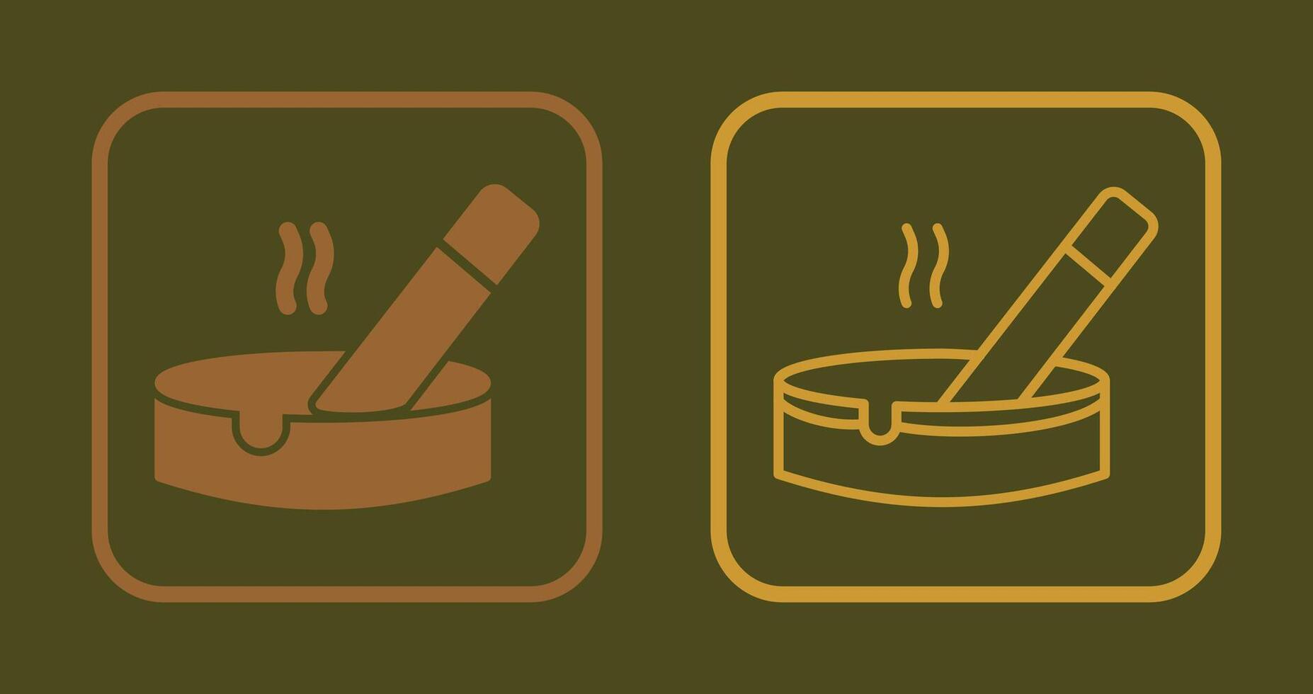 Ashtray Icon Design vector