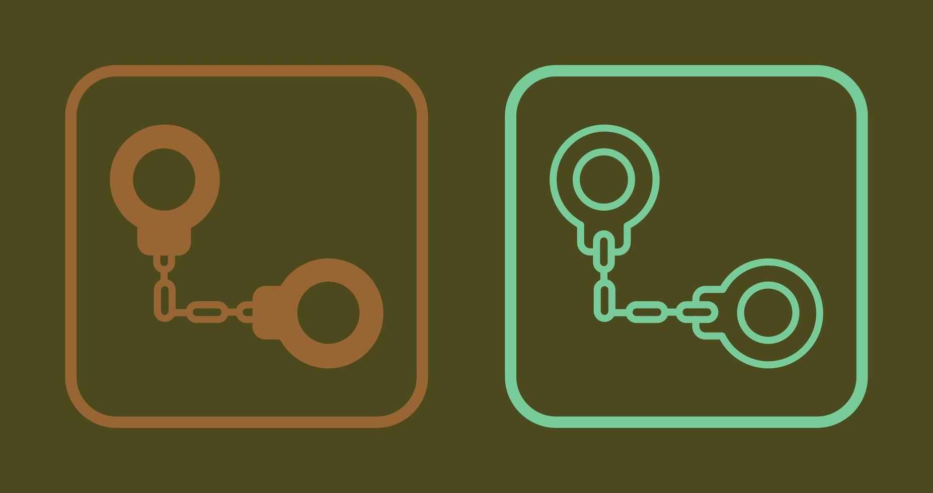 Handcuffs Icon Design vector