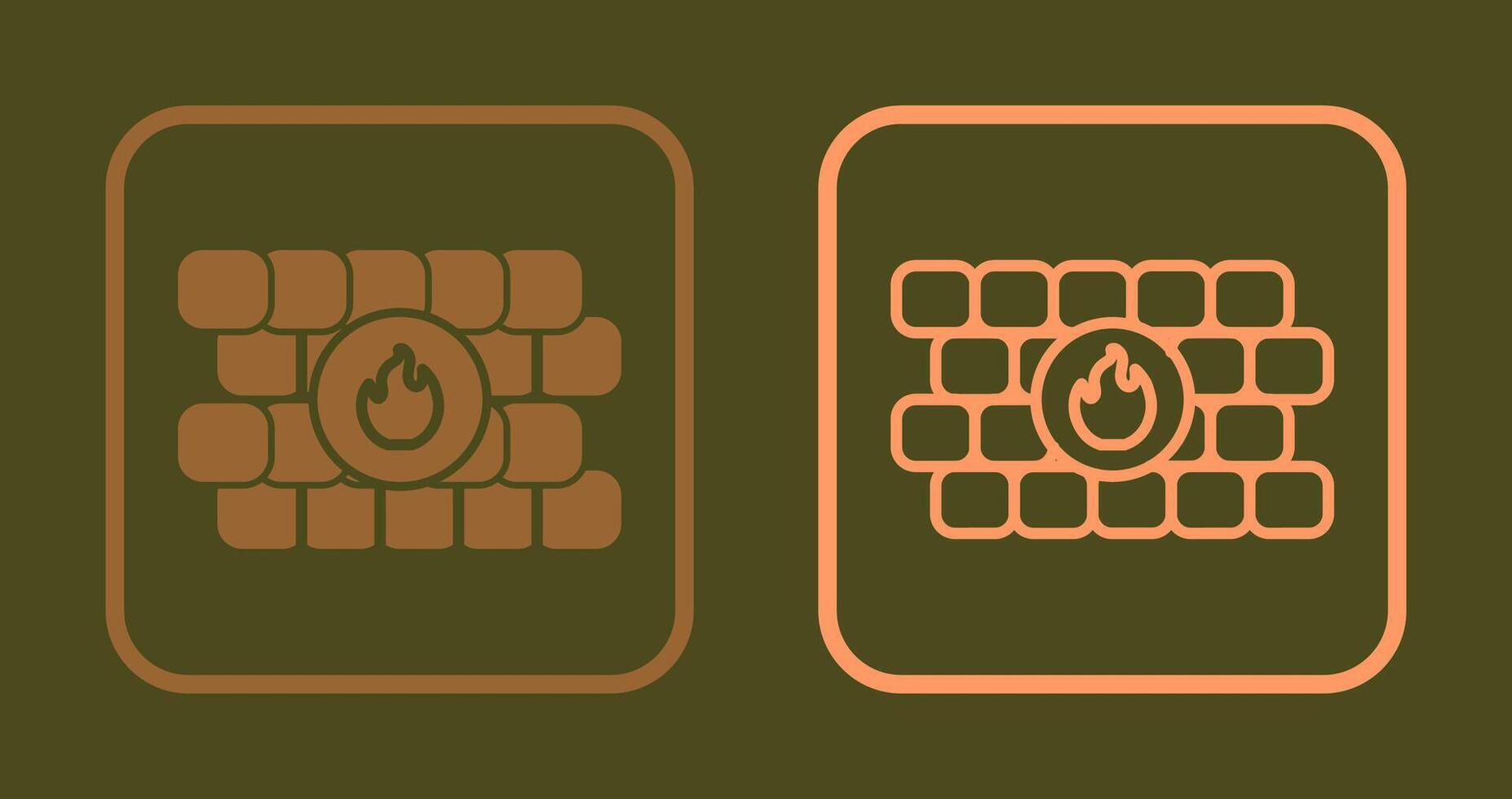 FireWall Icon Design vector