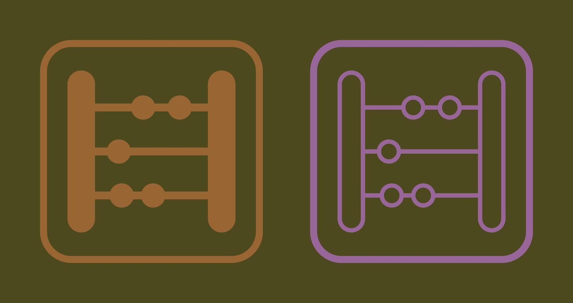 Abacus Icon Design vector
