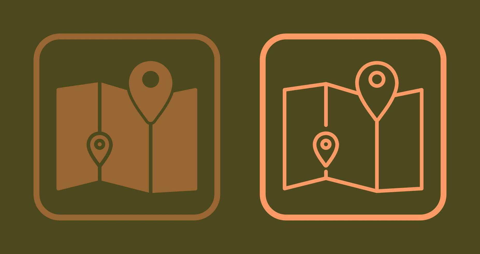 Map Icon Design vector