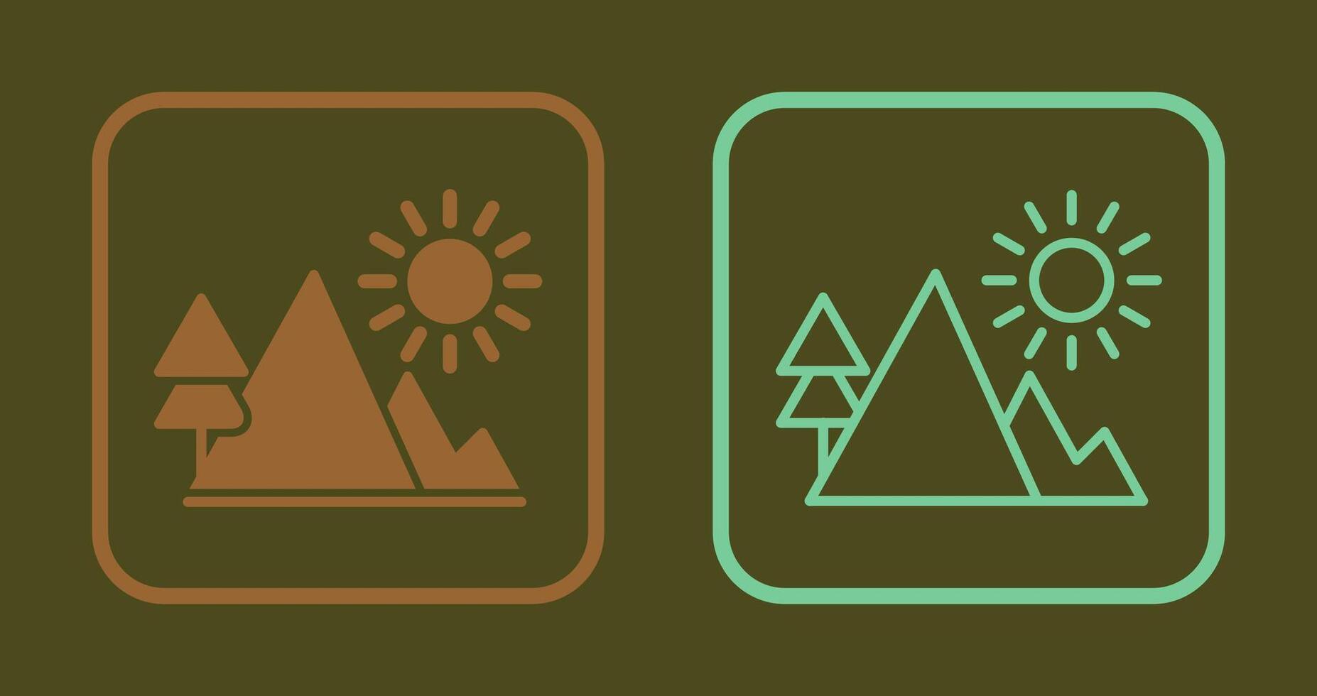 Mountain Icon Design vector