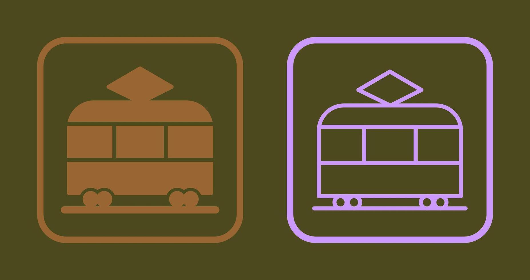 Tram Icon Design vector