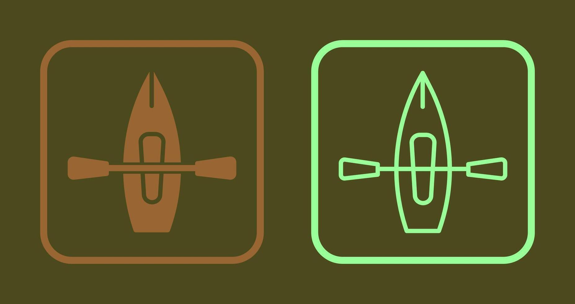 Kayak Icon Design vector