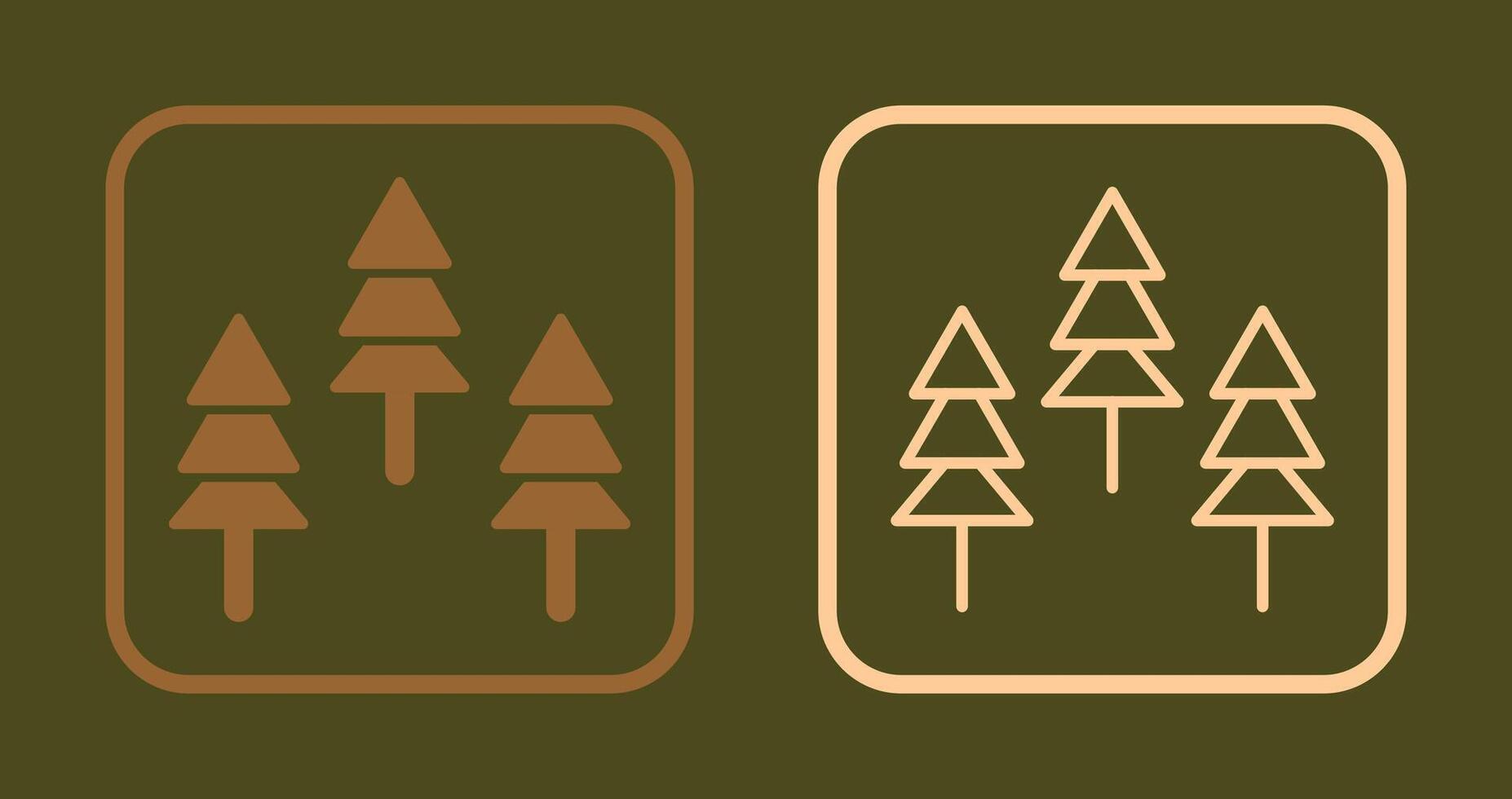 diseño de icono de bosque vector