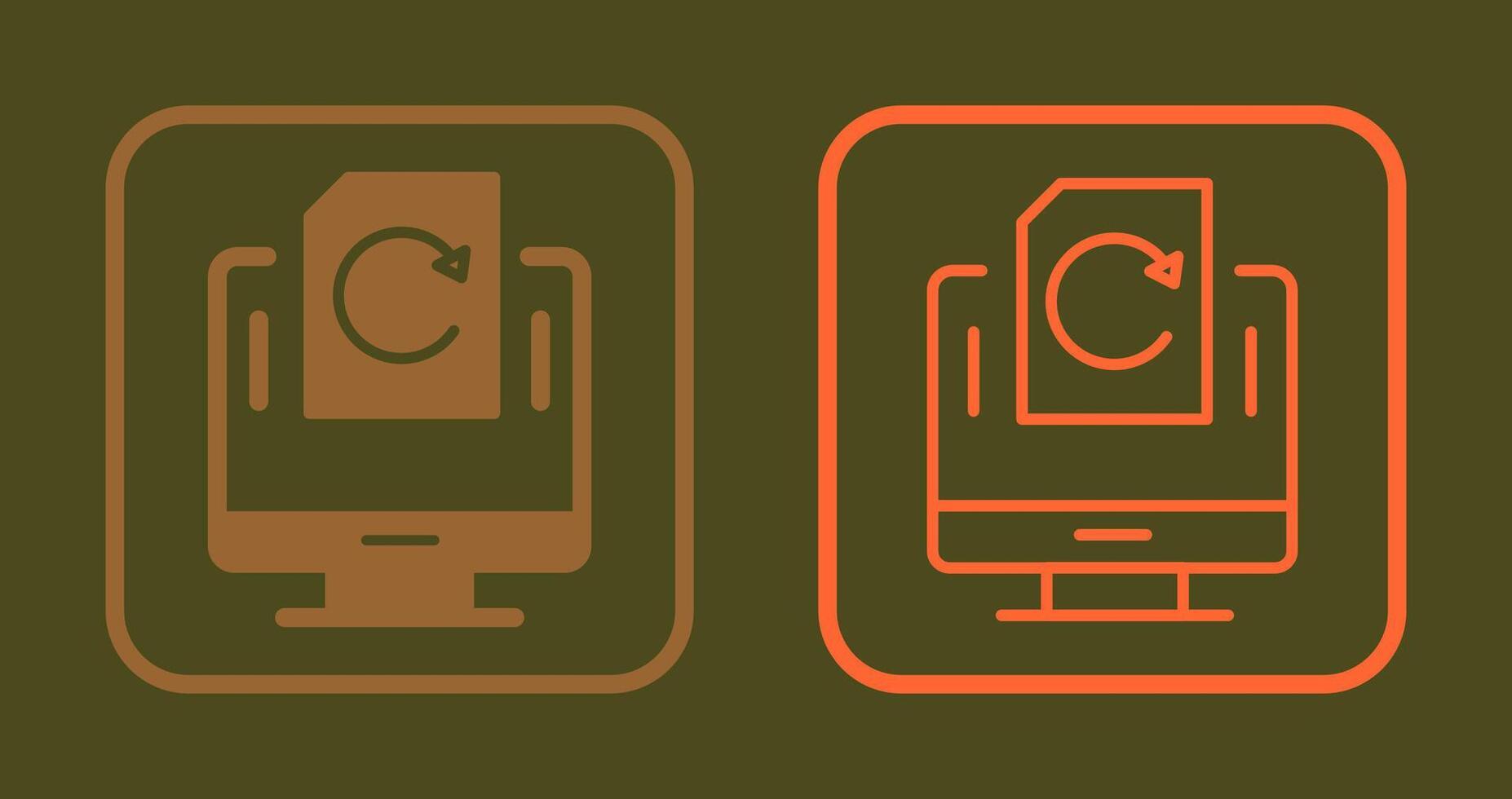 Rotate Icon Design vector
