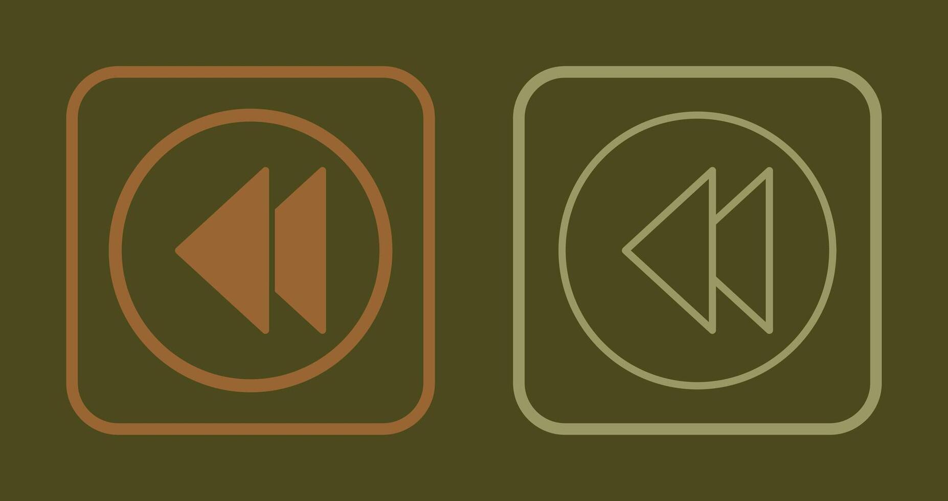 Previous Icon Design vector