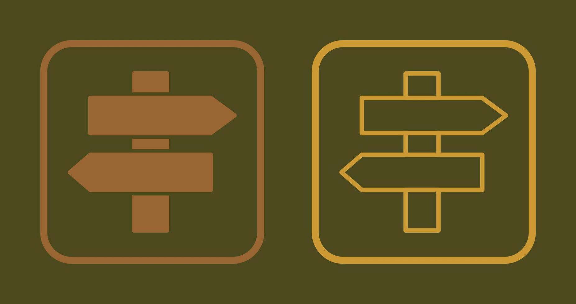 Signpost Icon Design vector