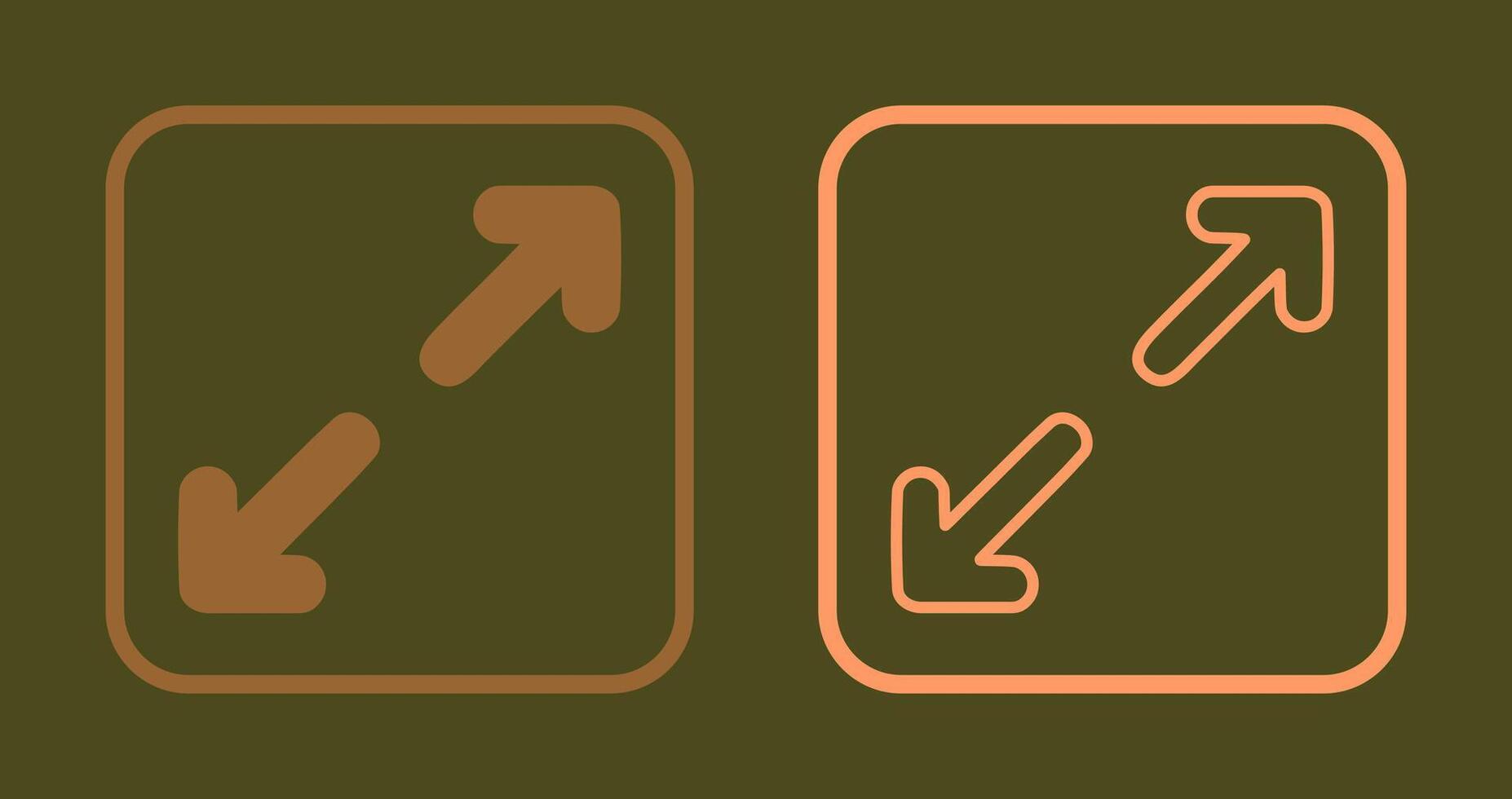 Expand Icon Design vector