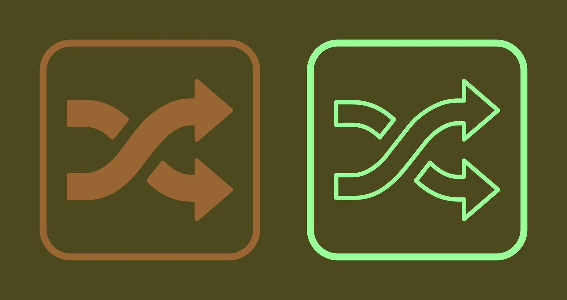 Shuffle Icon Design vector