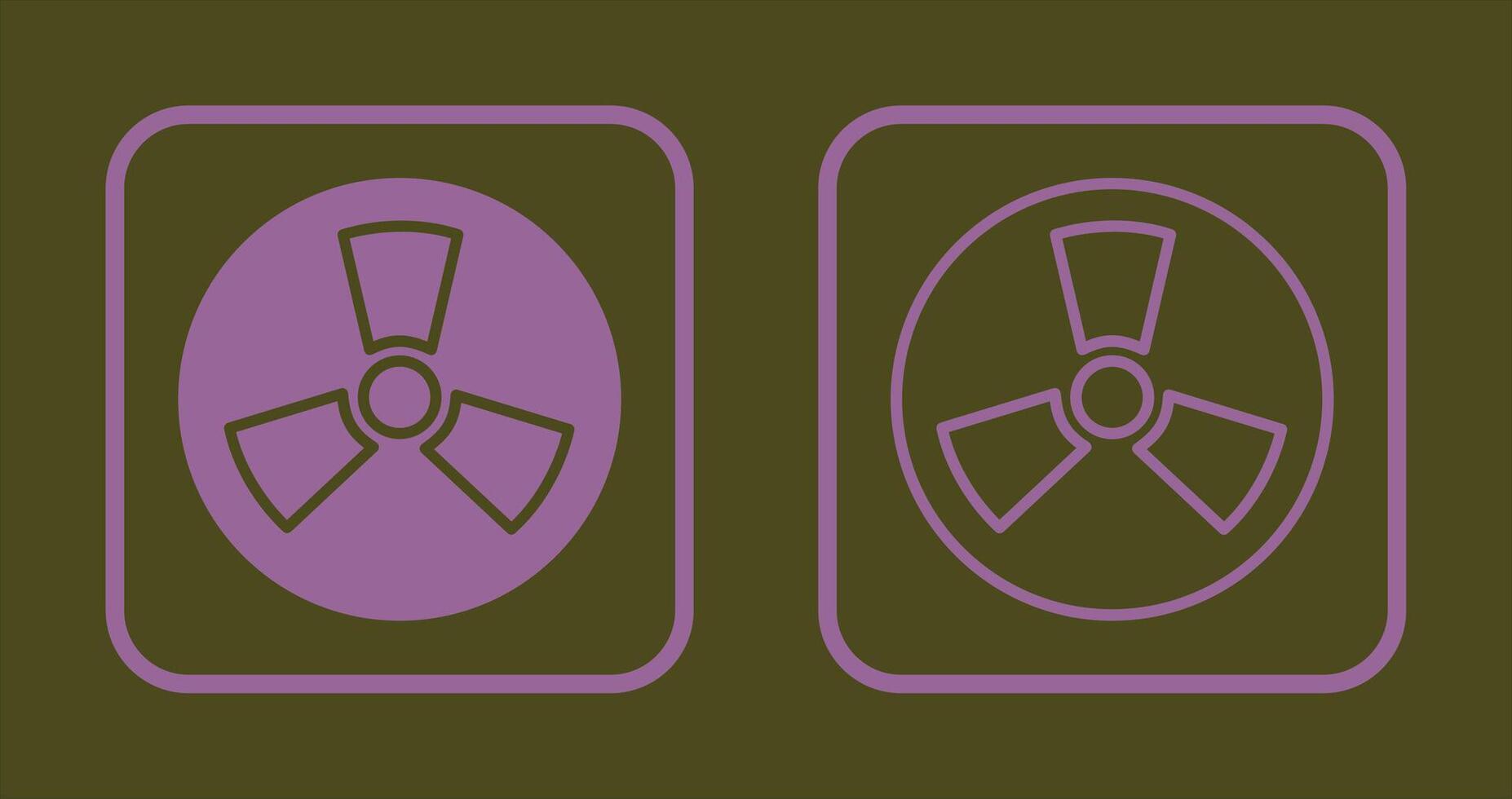 Radiation Icon Design vector