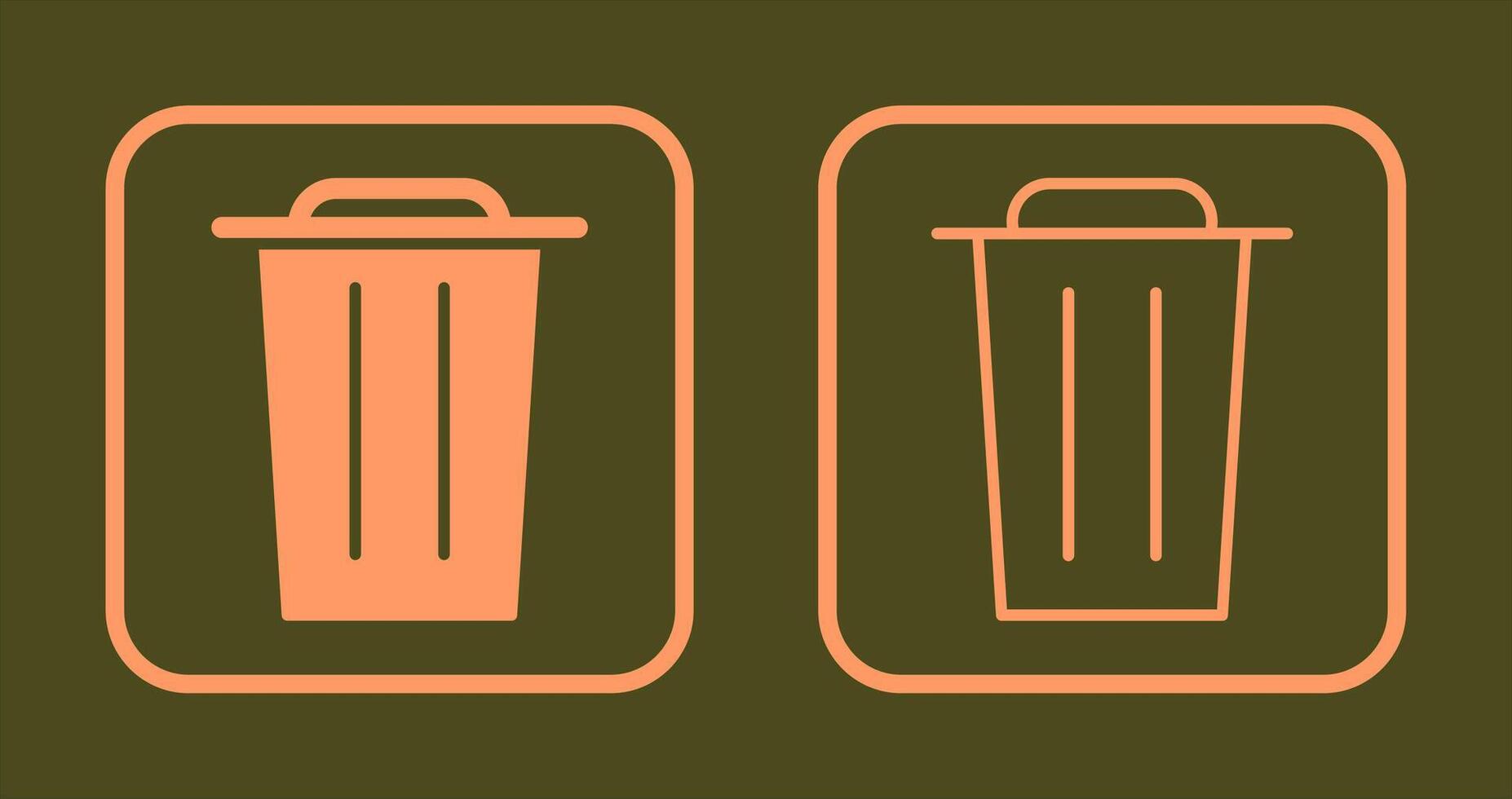 Garbage Icon Design vector