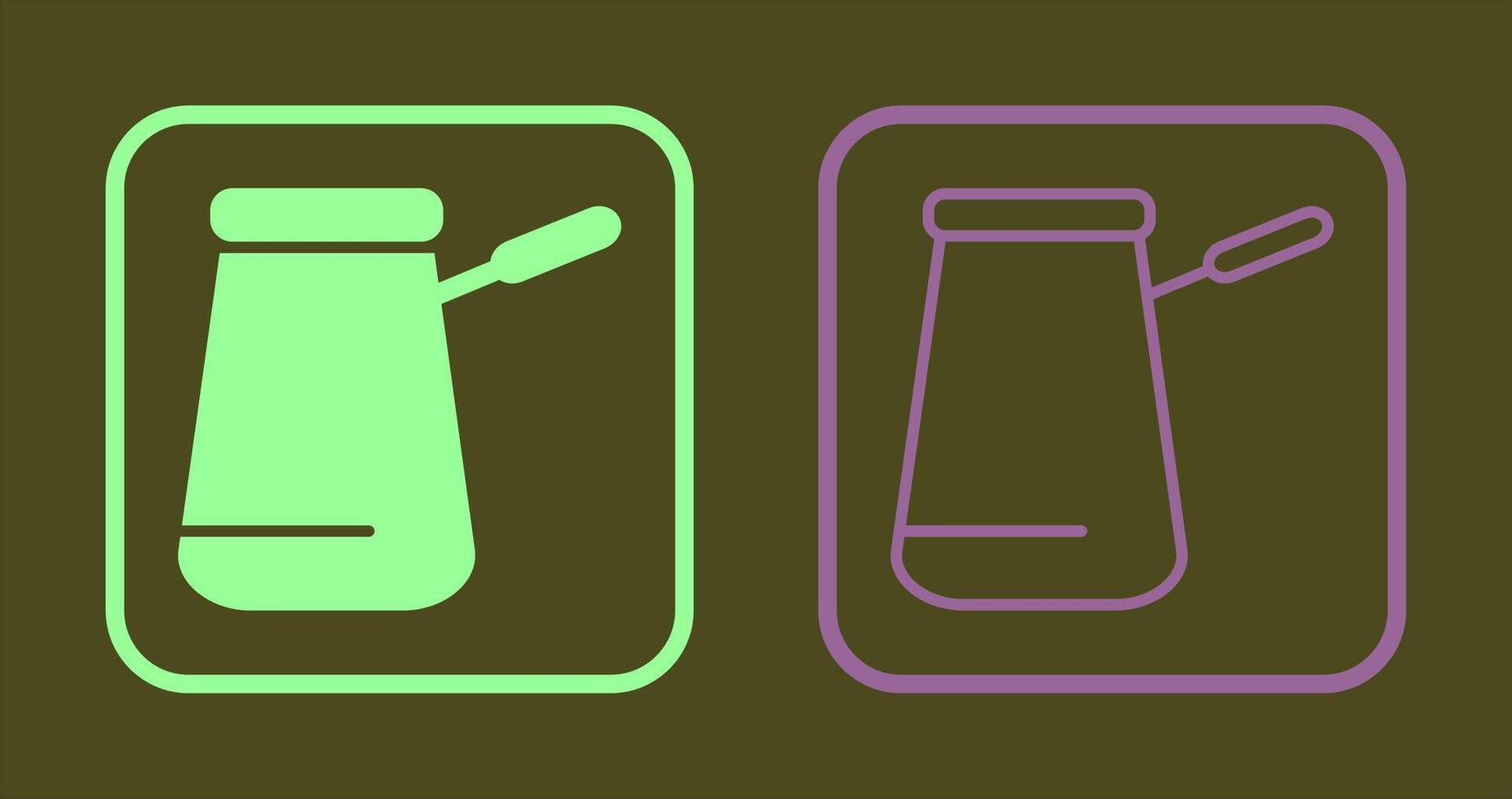 Cezve Icon Design vector