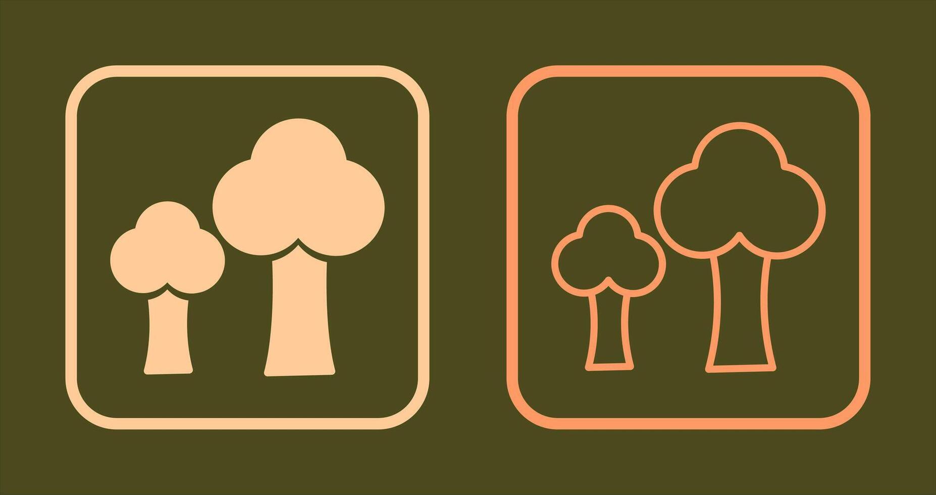 Trees Icon Design vector