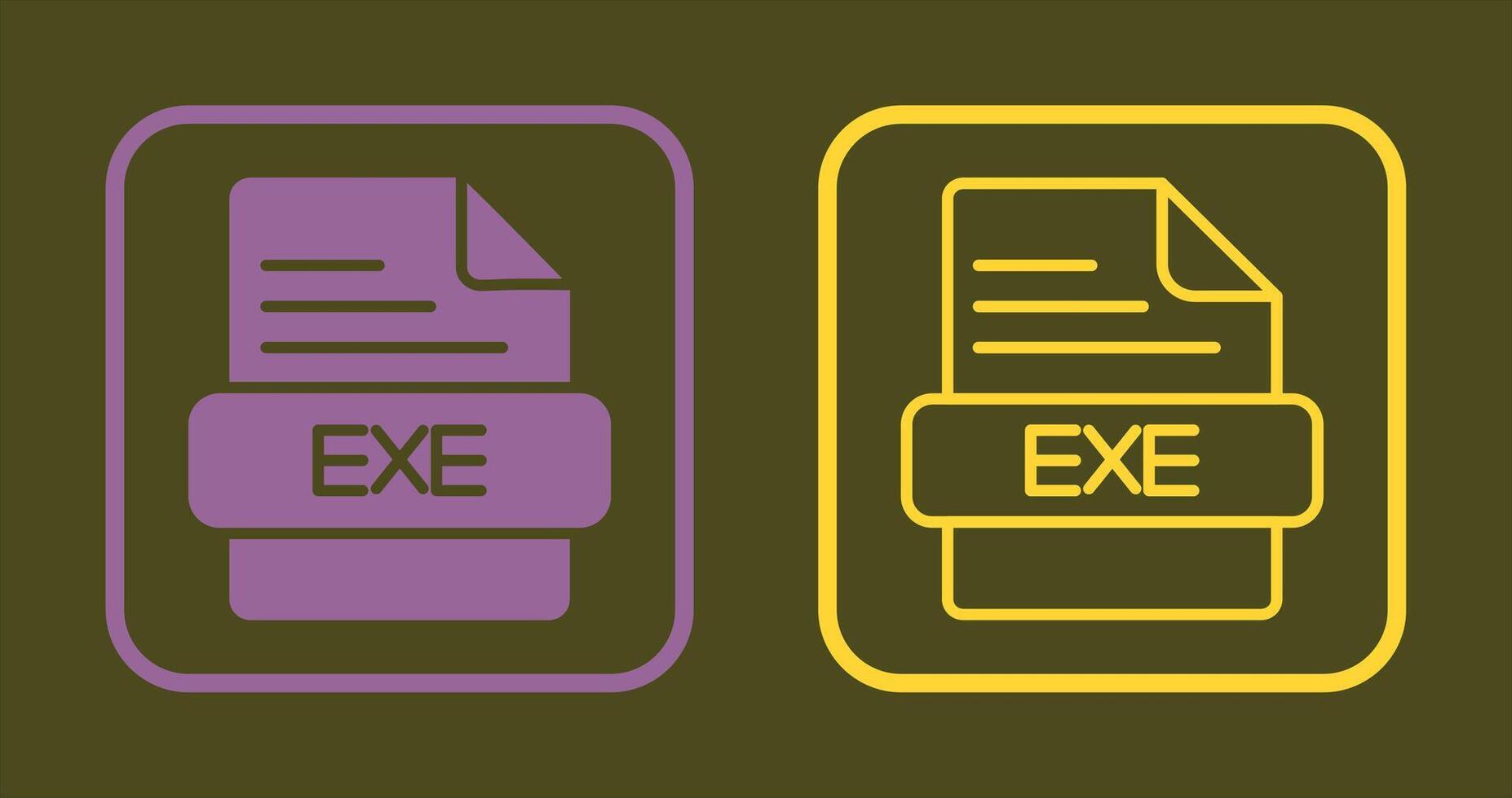 exe icono diseño vector