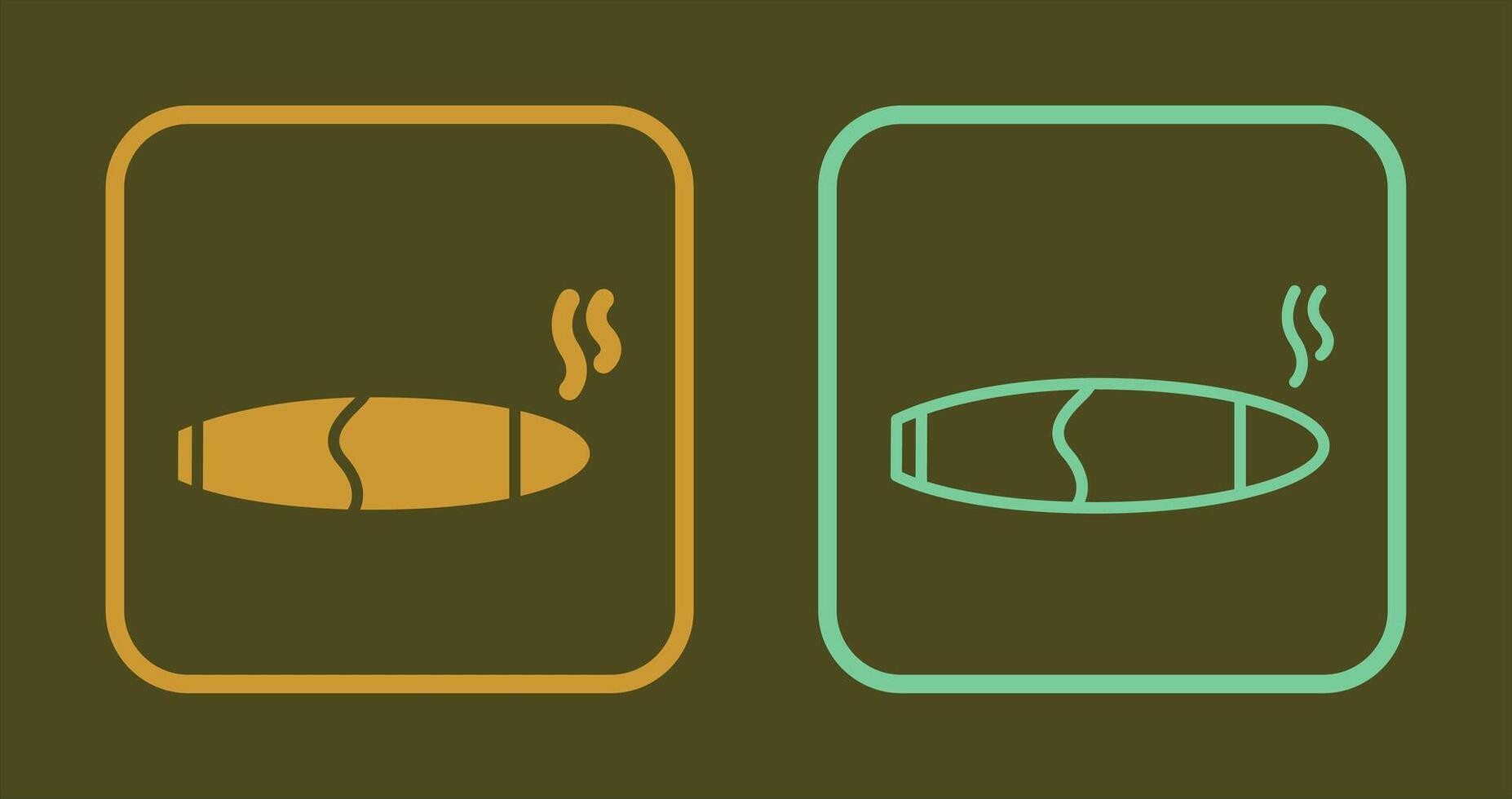 Cigar Icon Design vector